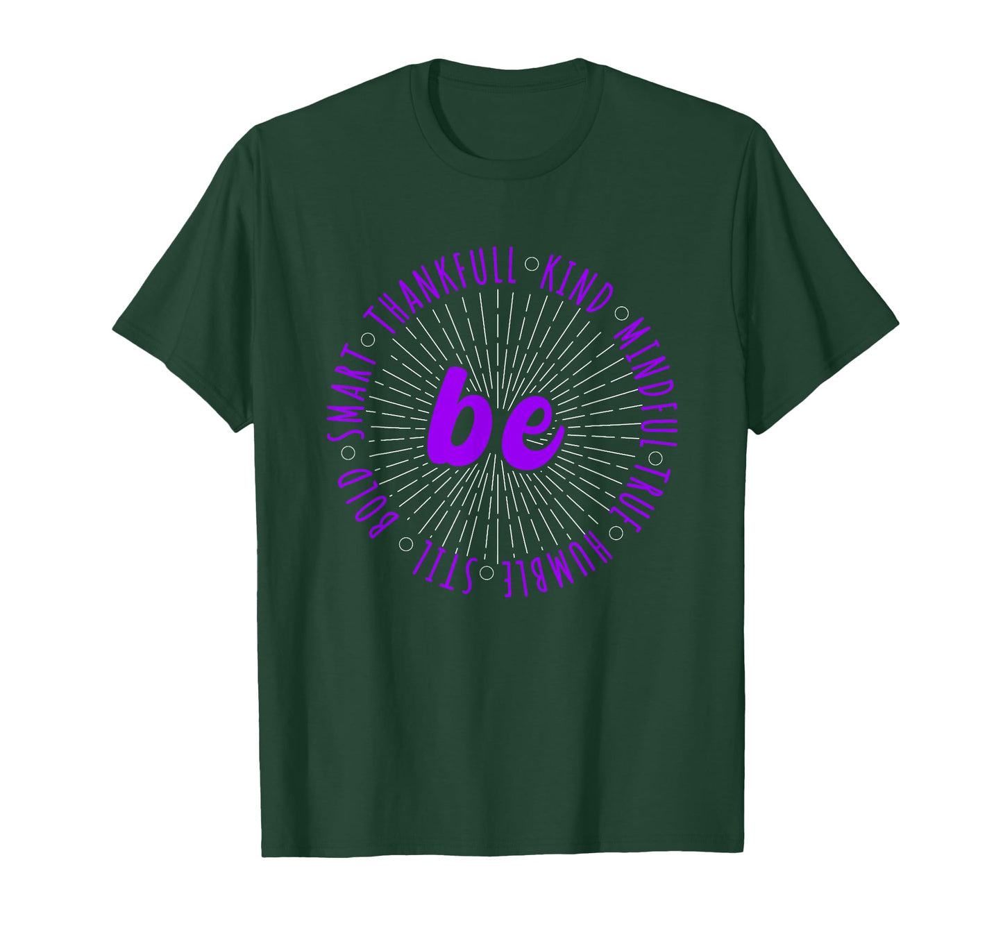 Purple Motivational Quote Positive Saying Life Slogan Purple T-Shirt