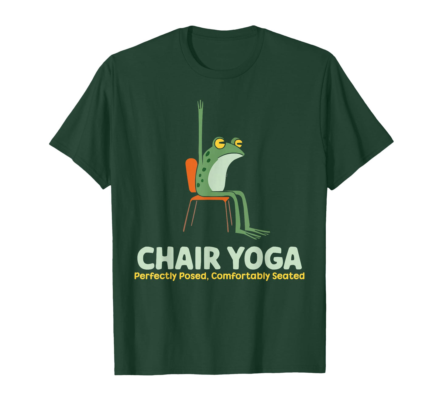 Chair Yoga Exercise Zen Fitness Workout Yoga Instructor T-Shirt