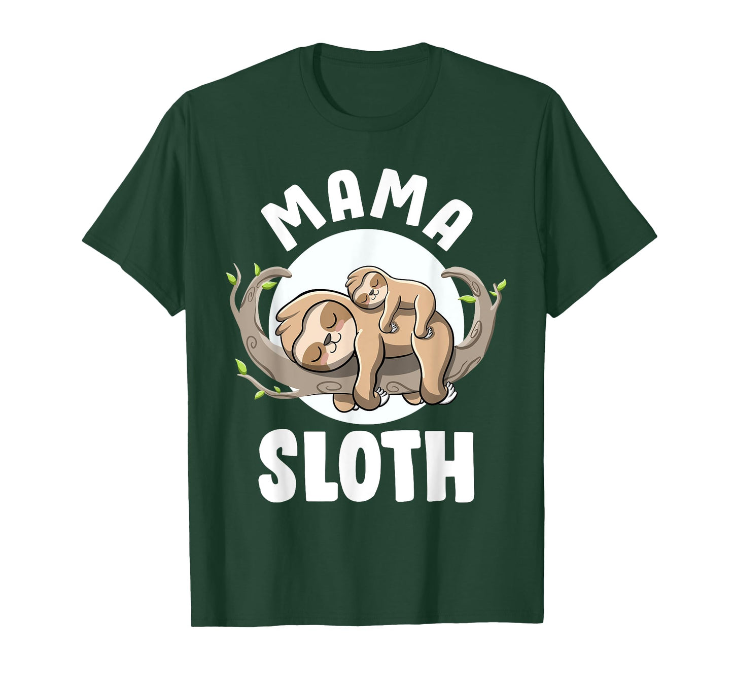 Mama Sloth Cute Pregnancy Announcement Mom to be Sloth Mama T-Shirt
