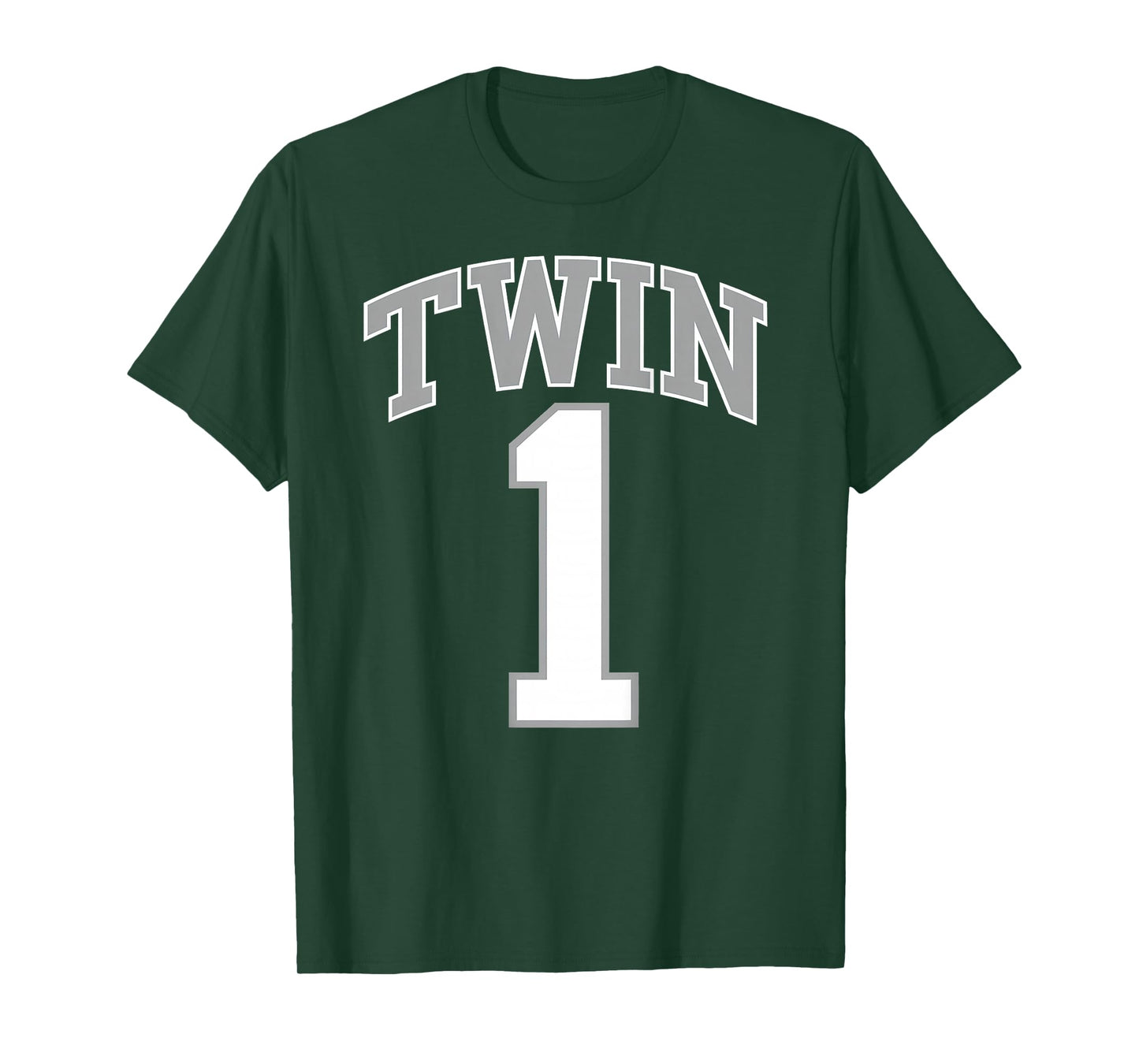 TWIN 1 and TWIN 2 matching adult & kids jersey funny T-Shirt