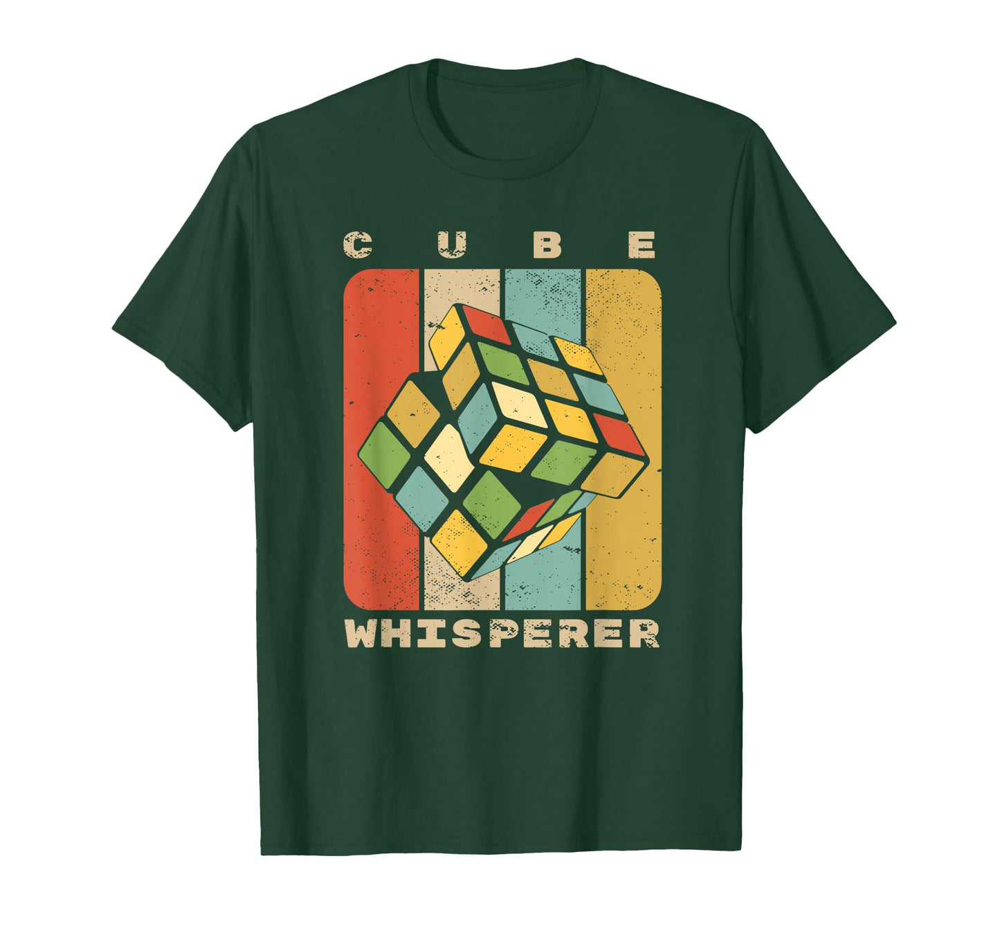 Puzzle Cube Whisperer Vintage Speed Cubing Youth Math T-Shirt