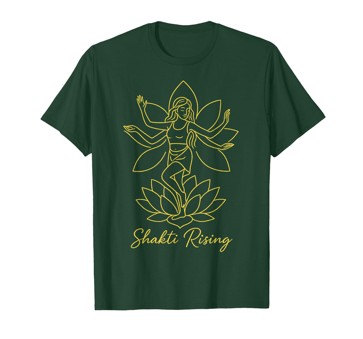 Shakti Rising Divine Feminine Lotus Yoga Power T-Shirt