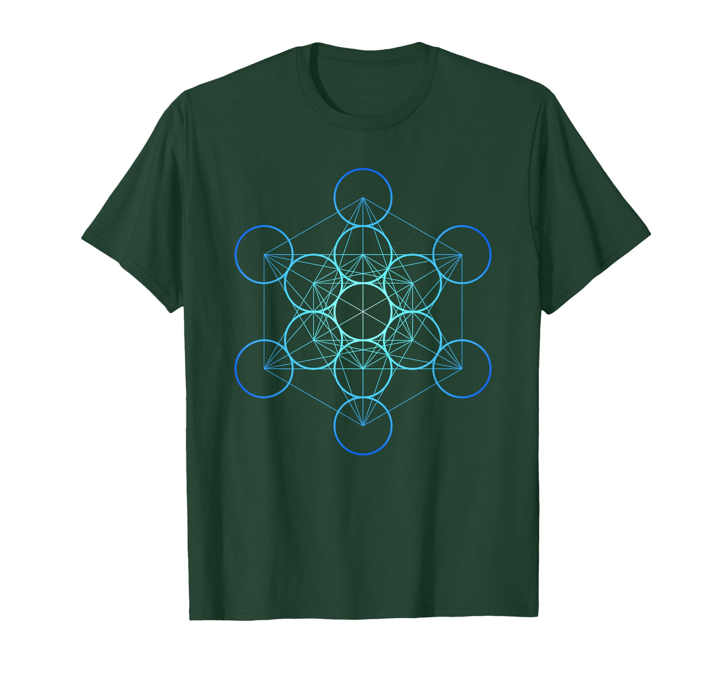 Indigo Metatron's Cube, Sacred Geometry T-Shirt T-Shirt