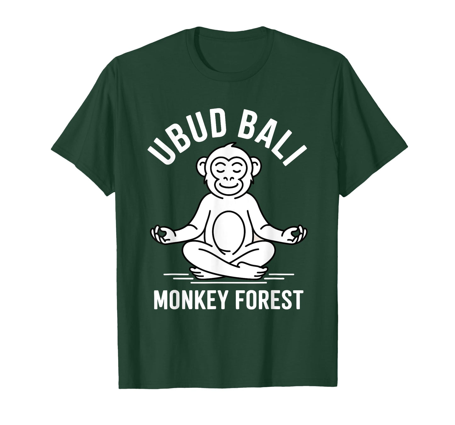 Yoga Lotus Monkey Forest Ubud Bali Souvenir T-Shirt