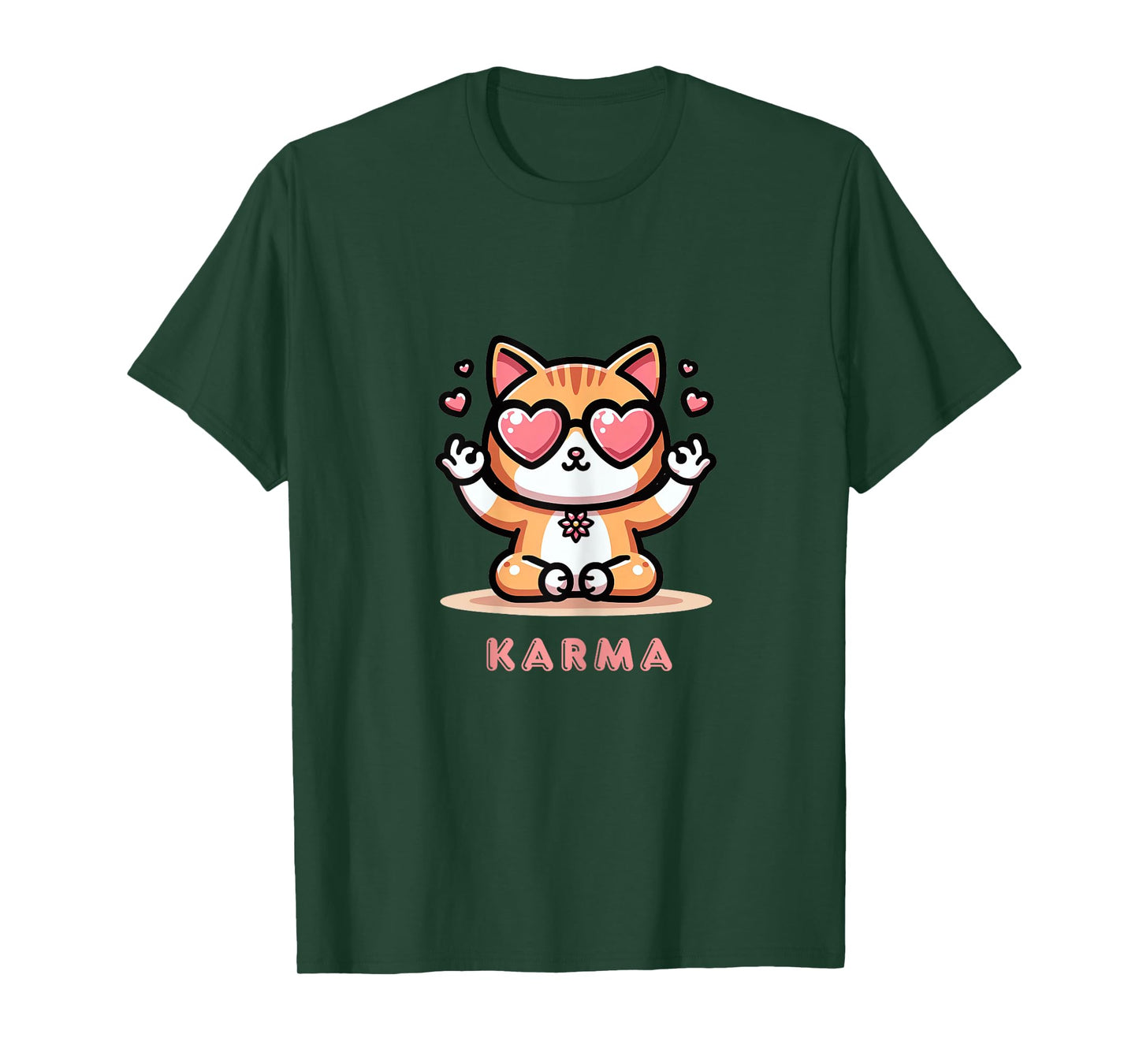 Karma Cat T-Shirt for Women Girls Kids