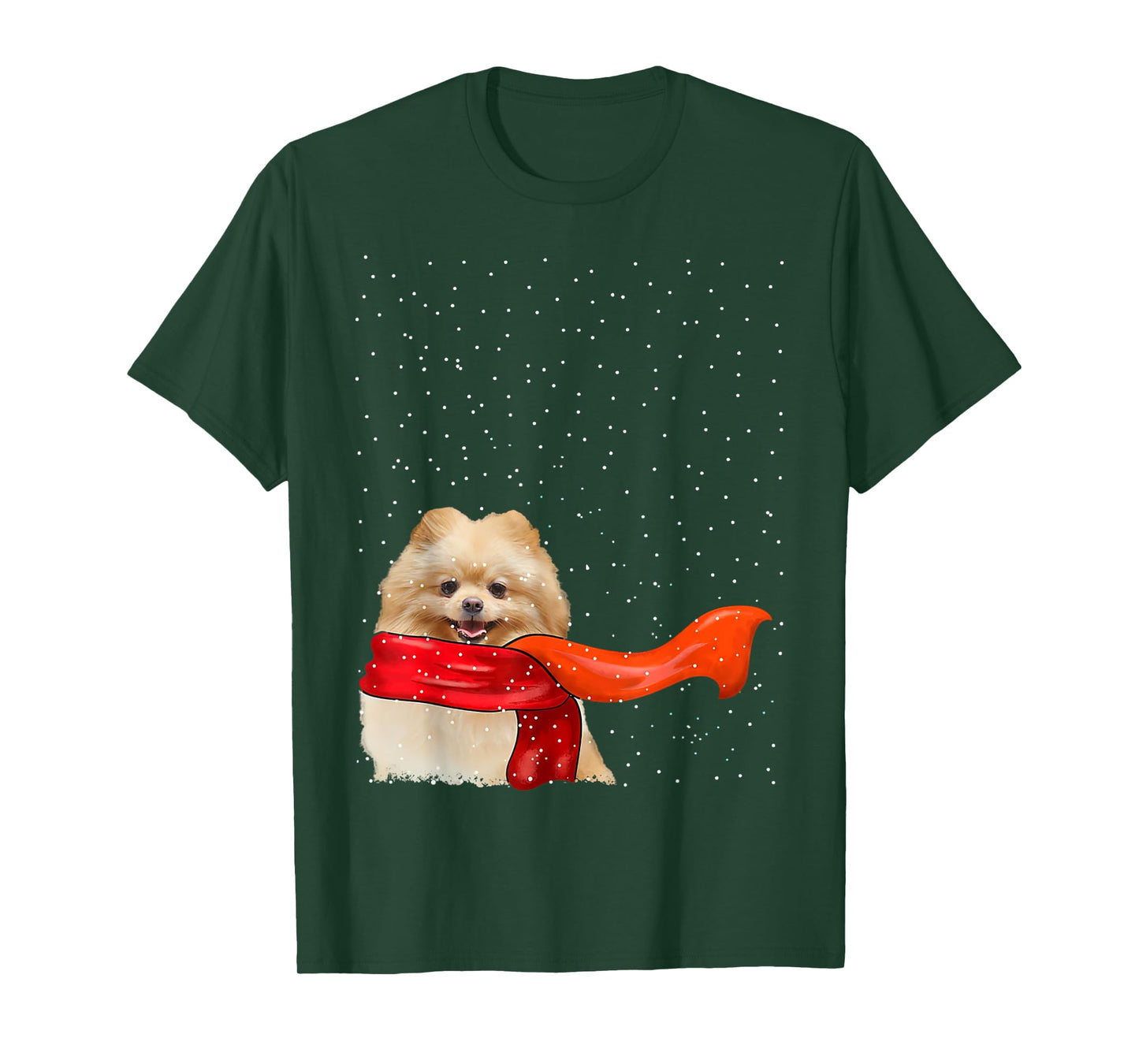Pomeranian Dog Winter Christmas Sweater Xmas Pet T-Shirt for Men Women