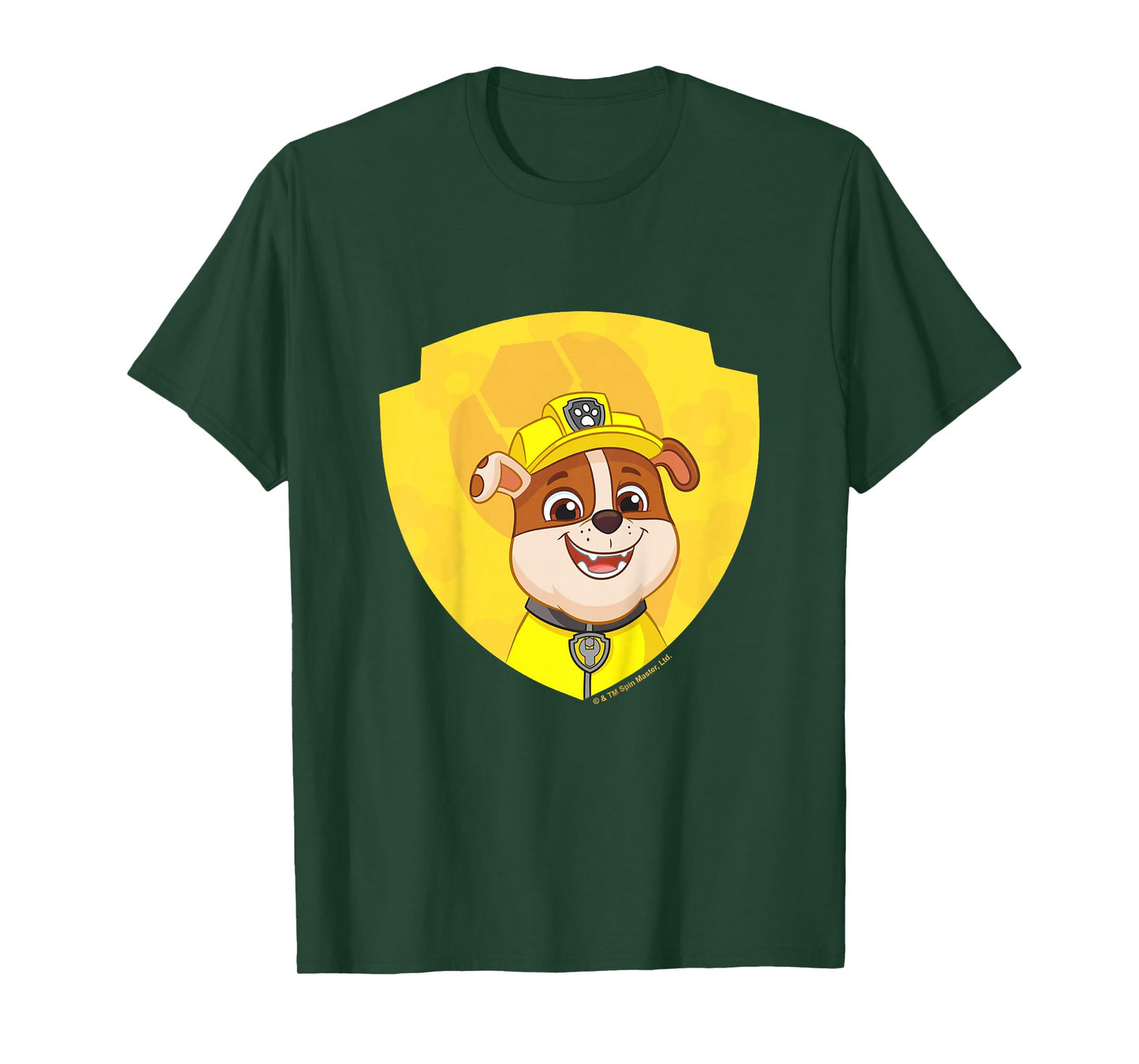 PAW Patrol Rubble Big Chest Shield Emblem T-Shirt