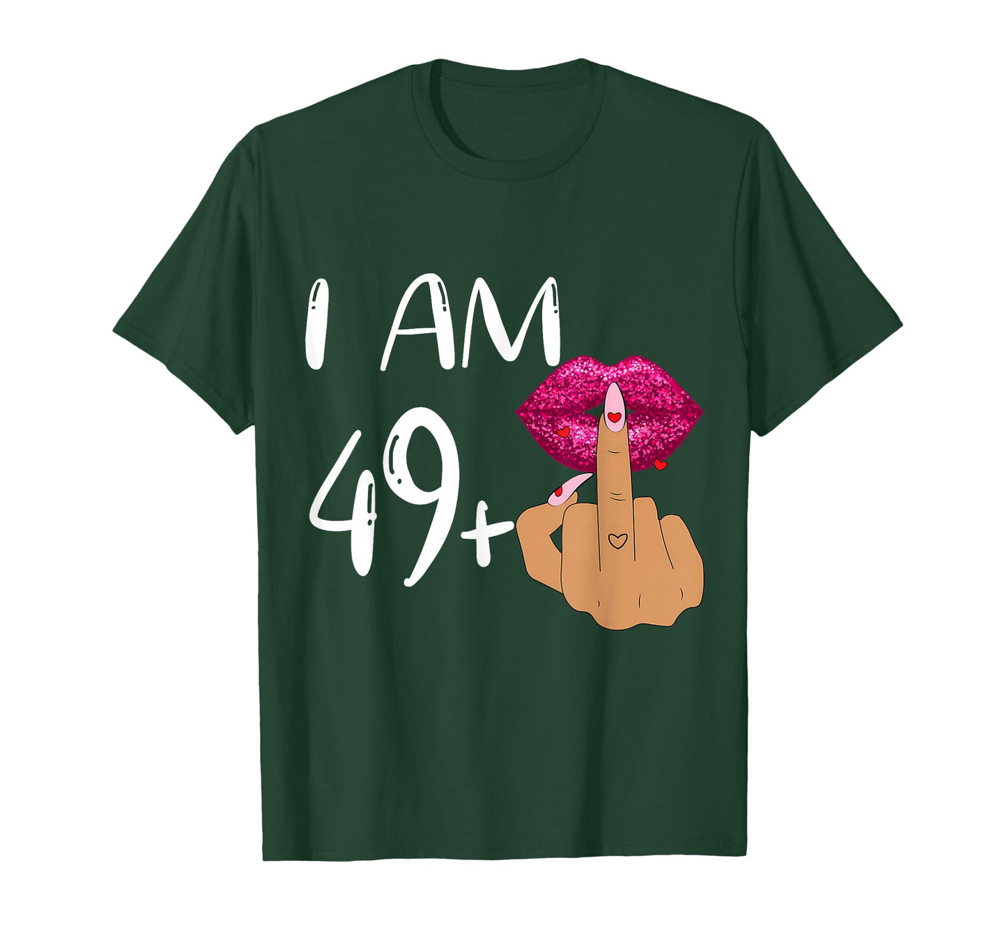 Funny 50Th Birthday,I Am 49+1 Finger Birthday,I'm 49 plus 1 T-Shirt