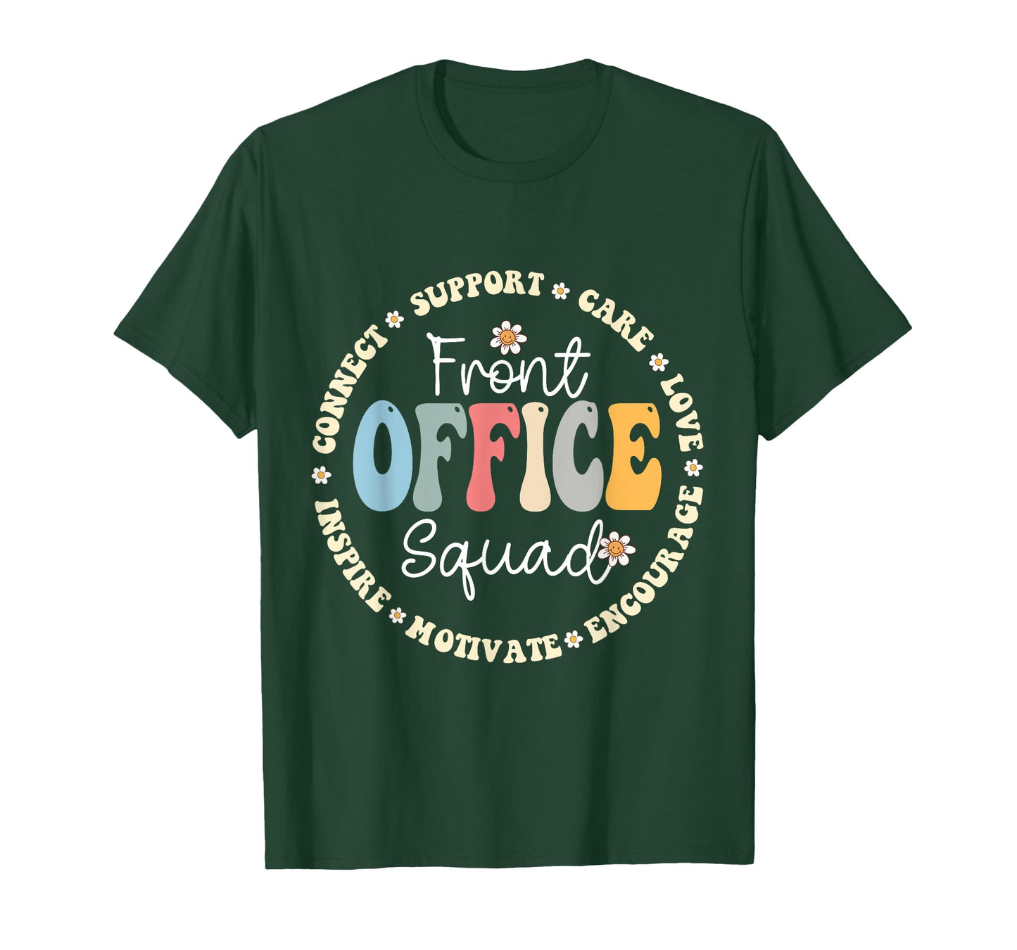 Retro School Secretary Admin Appreciation Front Office Squad T-Shirt