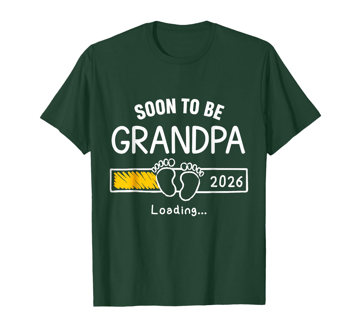Soon to Be Grandpa 2026 Loading Pregnancy Announcement T-Shirt