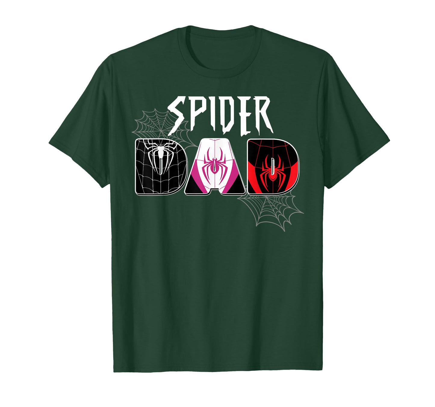 Mens Spider Dad Design Father's Day Matching Family Birthday T-Shirt