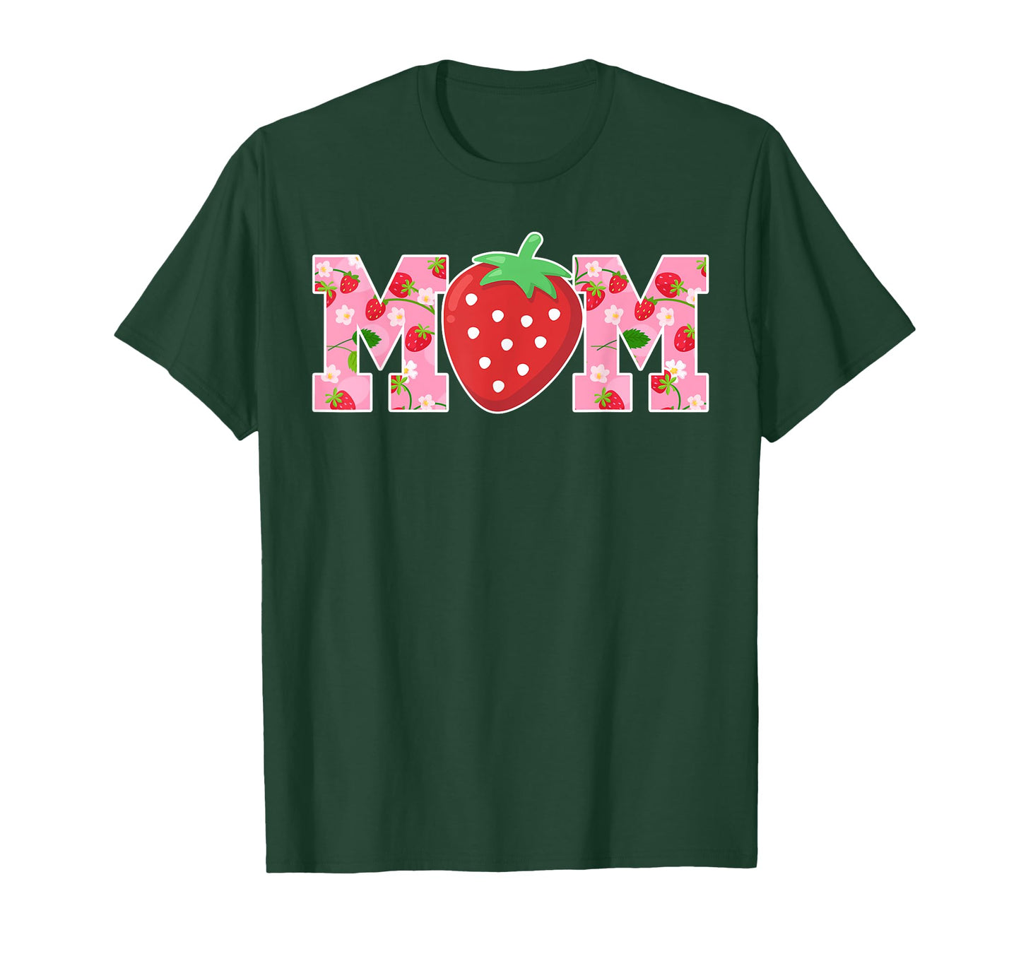 Mom Of The Berry Sweet Birthday Strawberry Girls Family T-Shirt