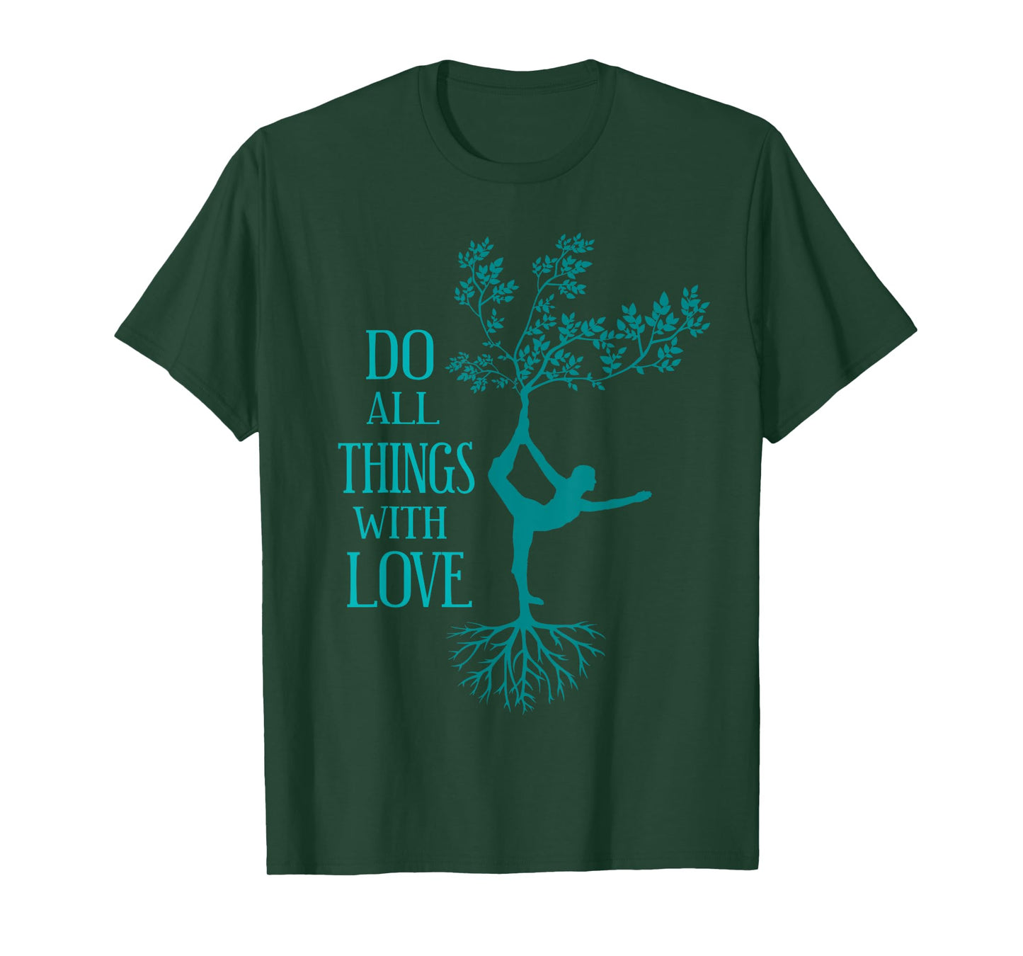 Yoga Love - Dancer Tree Pose T-Shirt T-Shirt