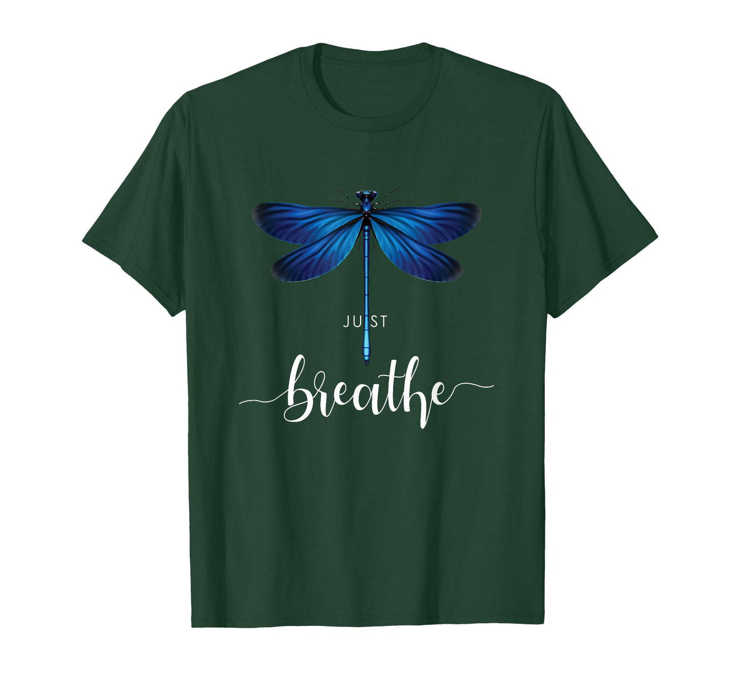 Just Dragonfly Tattoo Motif Summer Breathe Meditation Yoga Cute T-Shirt