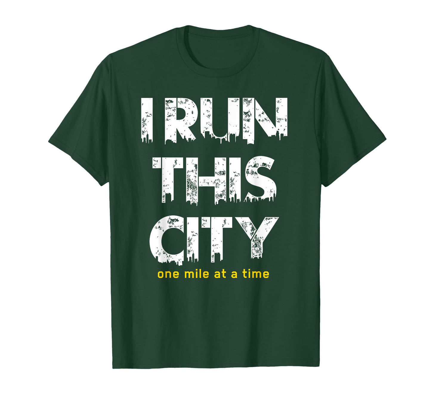 Running Shirt I Run This City One Mile At A Time Men Women