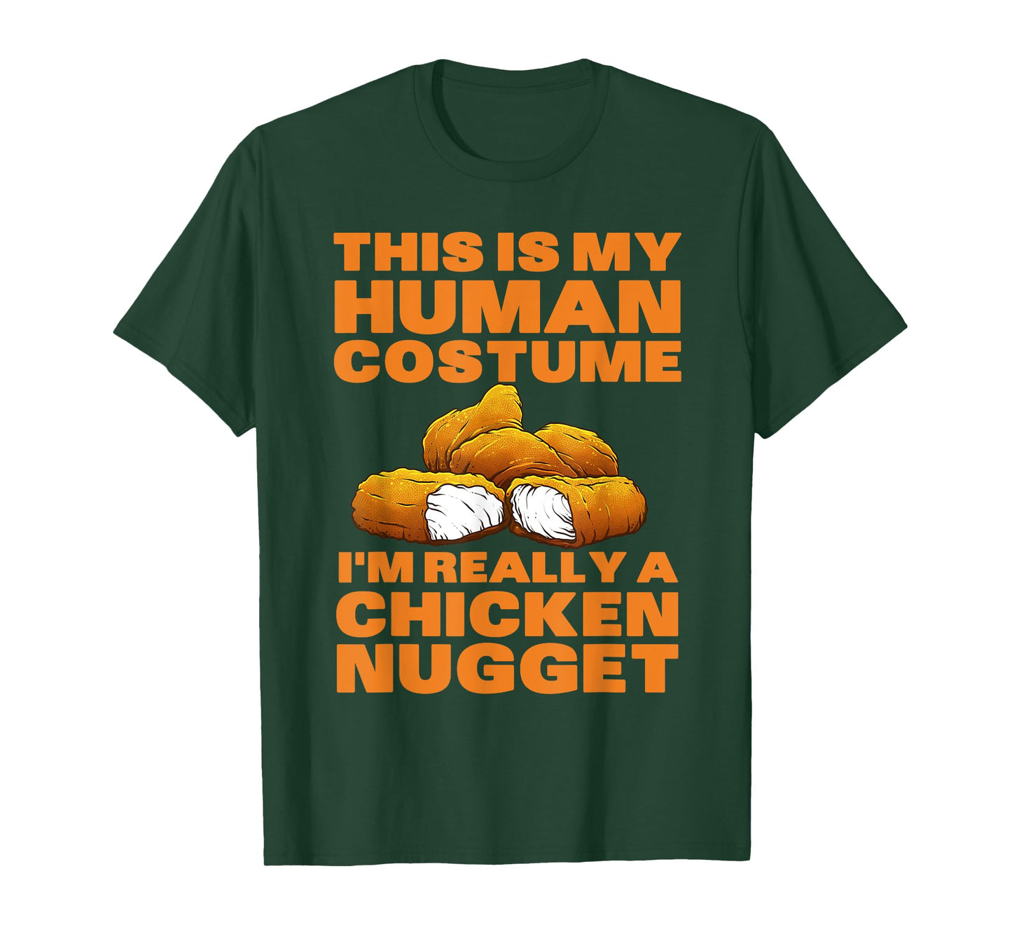 Chicken Nugget Art For Men Women Kids Chicken Nugget Costume T-Shirt