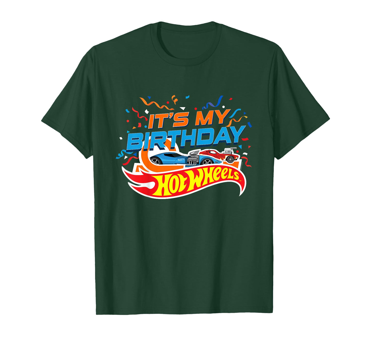 Kids Hot Wheels It's My Birthday Confetti T-Shirt