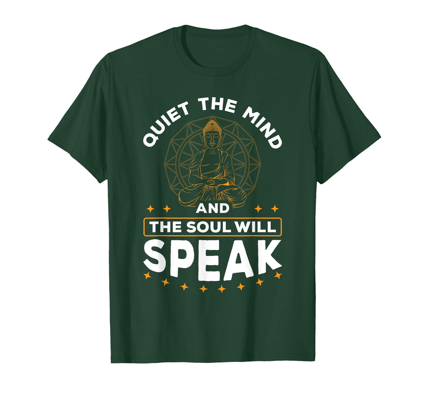 Quiet The Mind And The Soul Will Speak Meditating Spiritual T-Shirt