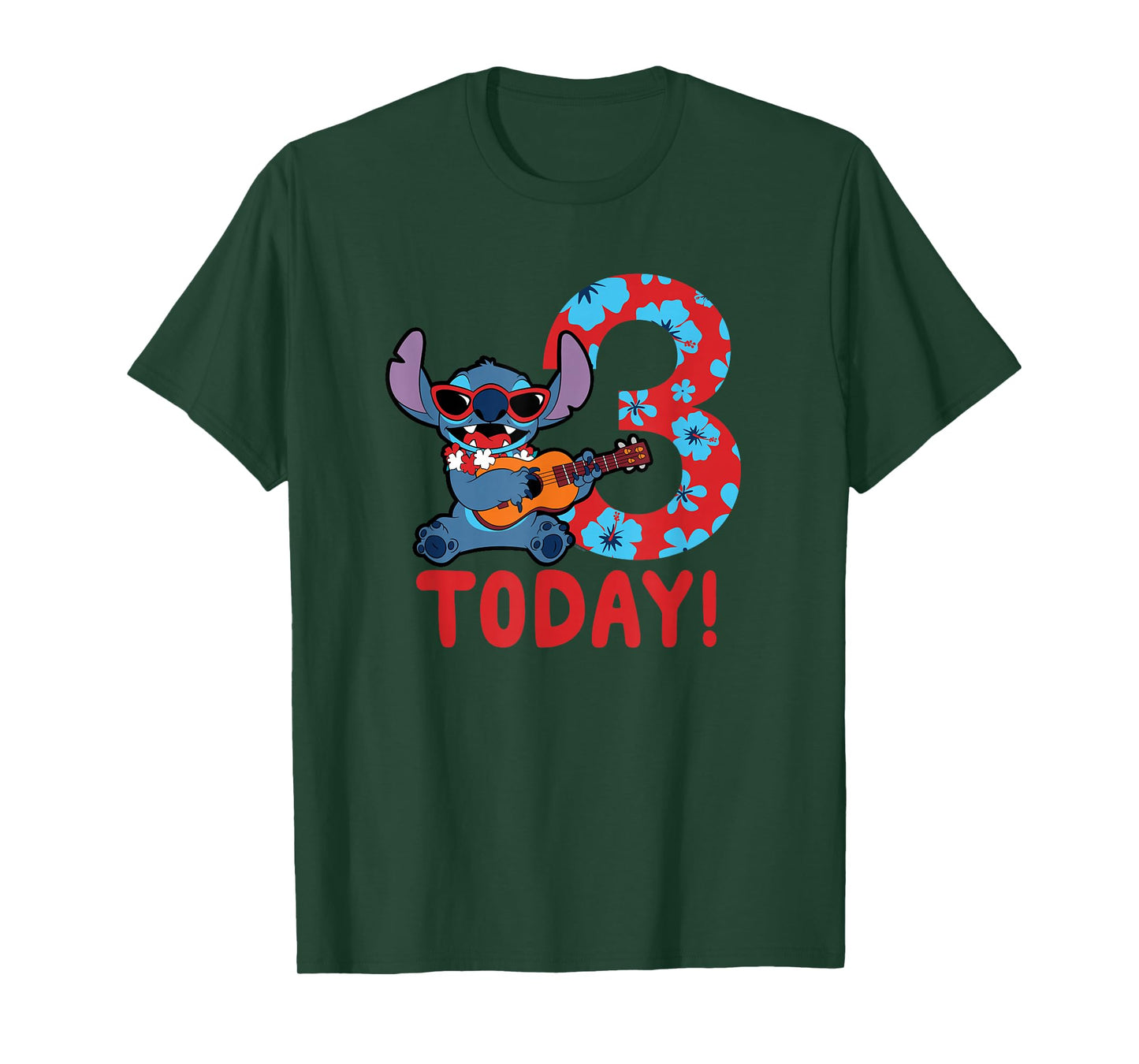 Disney Lilo & Stitch Tropical Birthday 3 Years Old Today T-Shirt