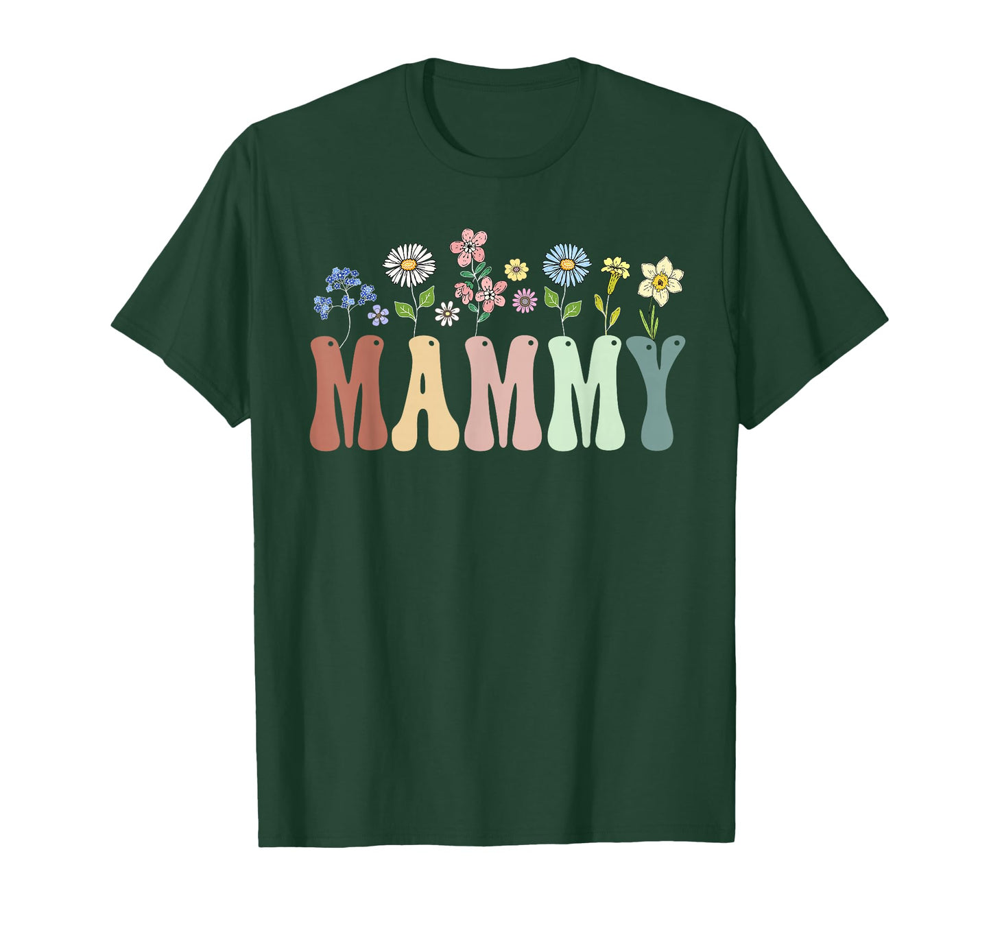 Mammy Gifts Women Wildflower Floral Design Mammy T-Shirt