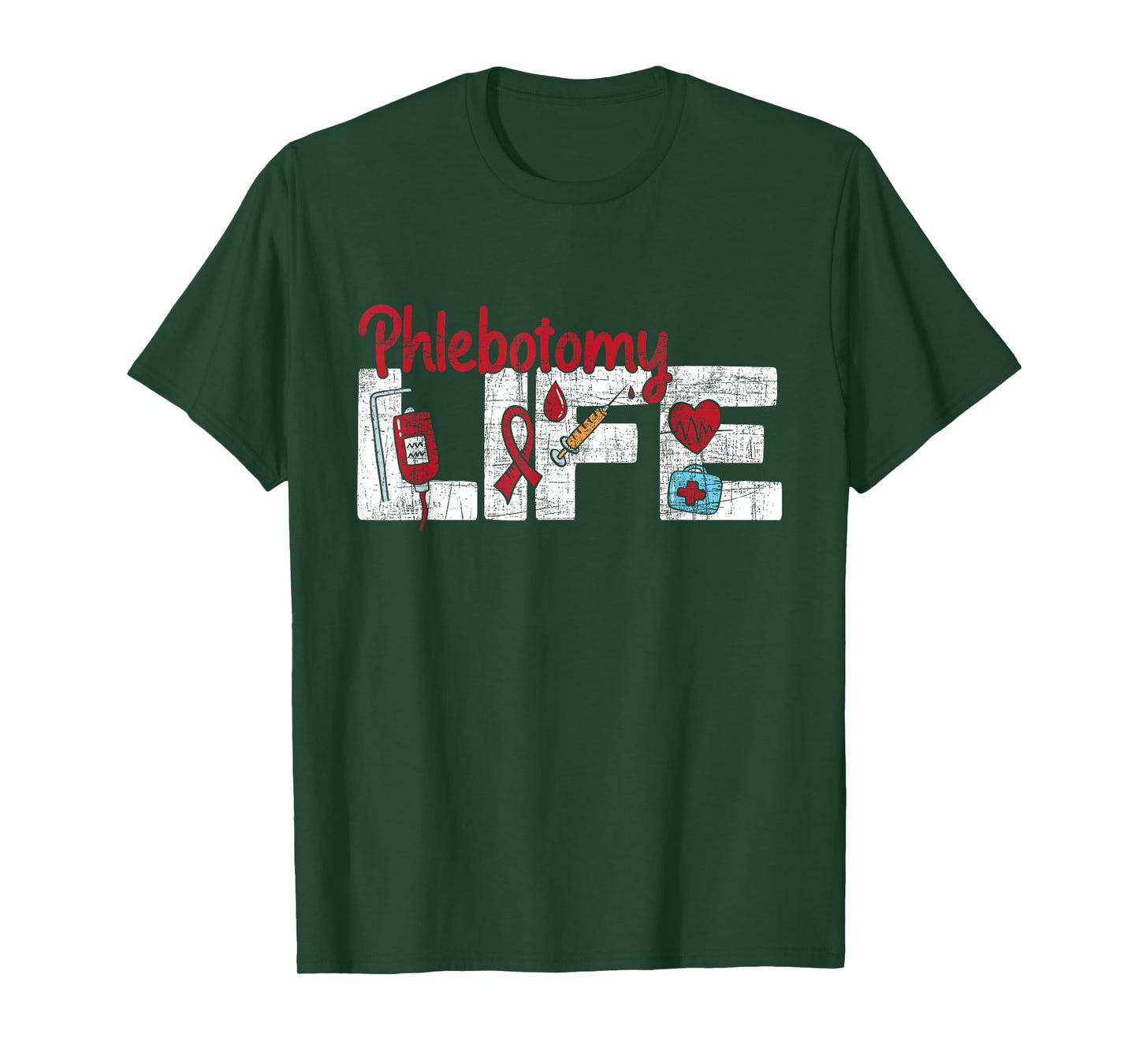 Phlebotomy Life - Phlebotomist Medical Healthcare Worker T-Shirt