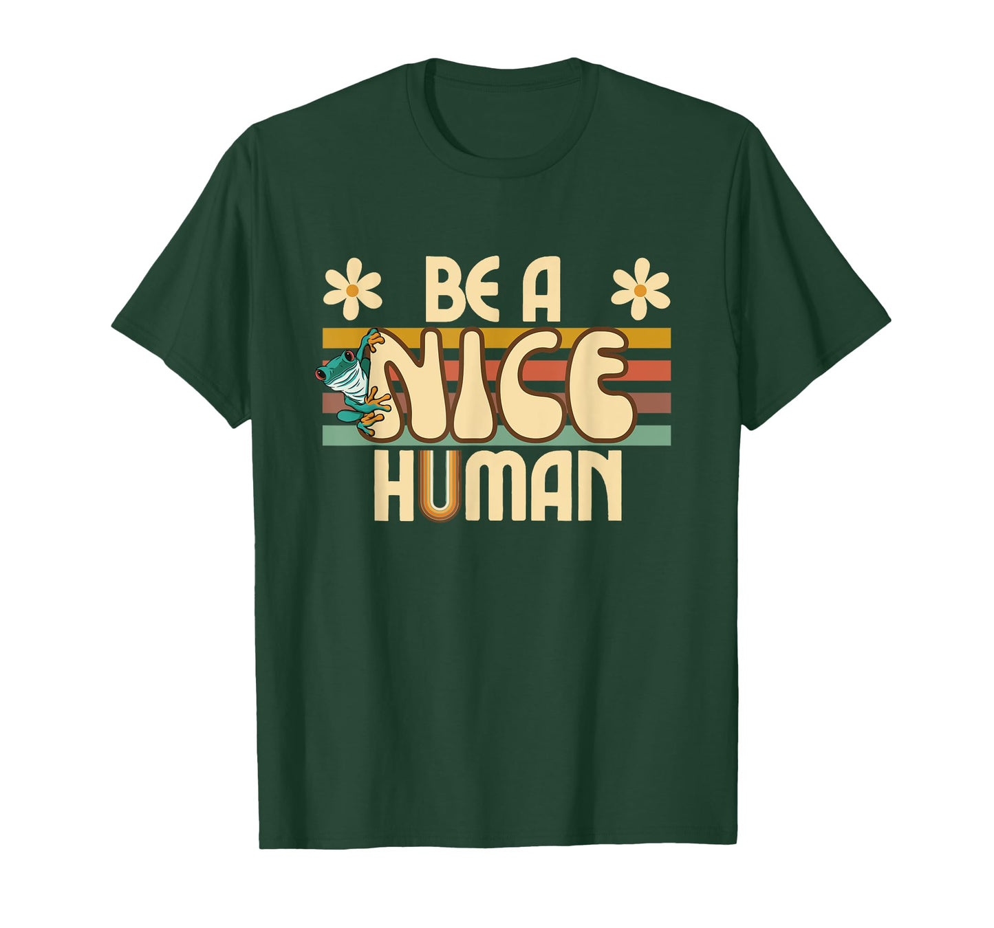 Be A Nice Human Retro Kindness T-Shirt