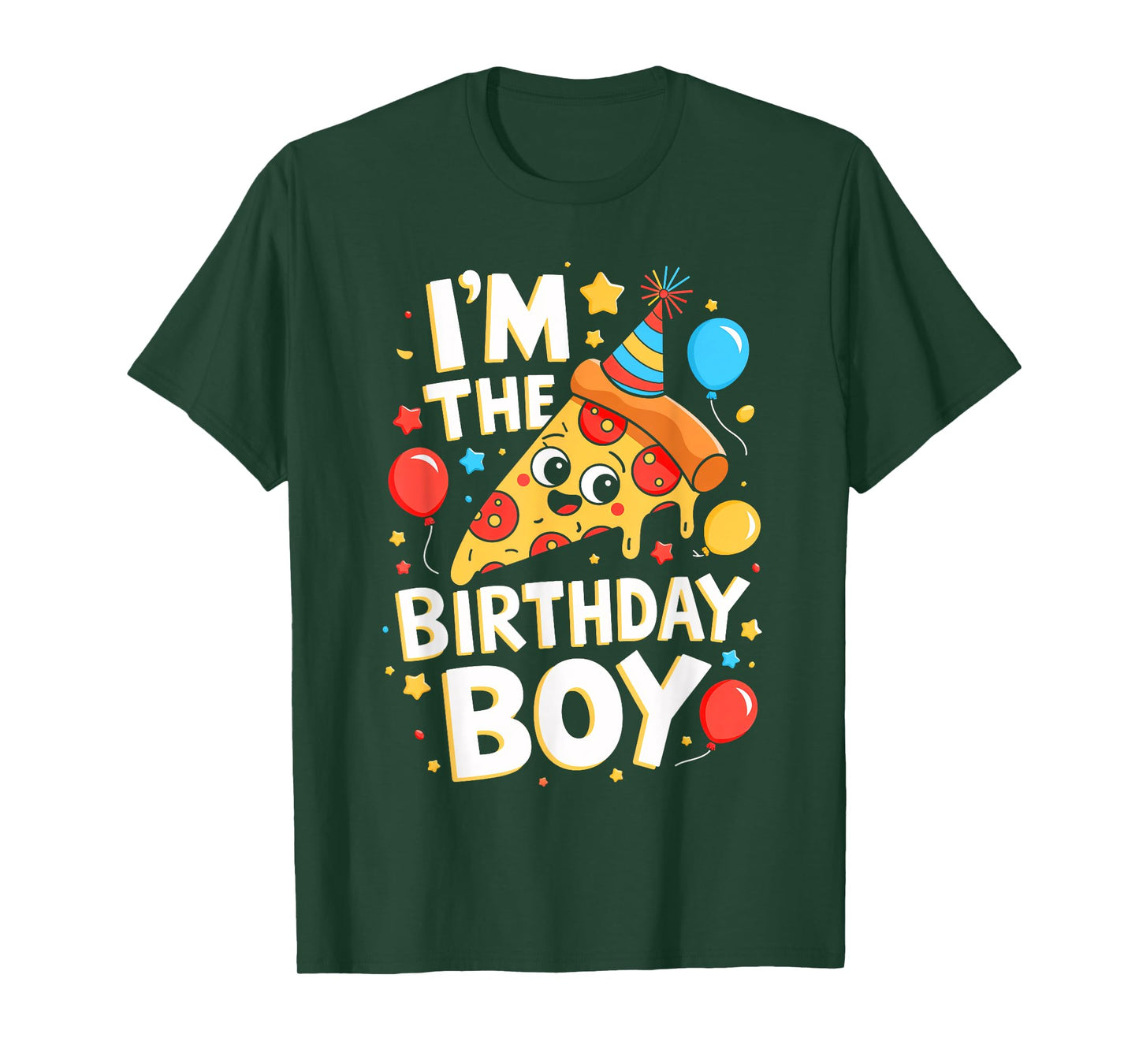 Pizza Birthday Boy Pizza Theme Bday Party Costume T-Shirt