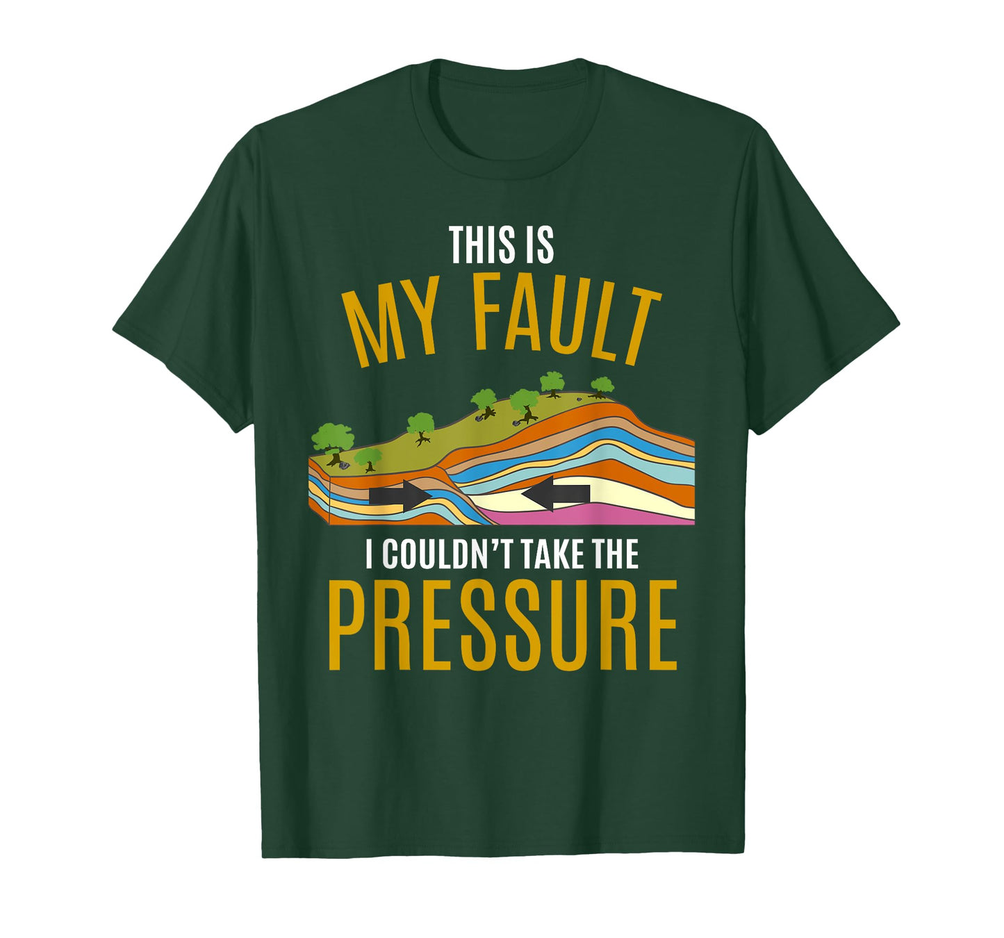 Tectonic Plates Model Earthquake Sorry Shirt T-Shirt