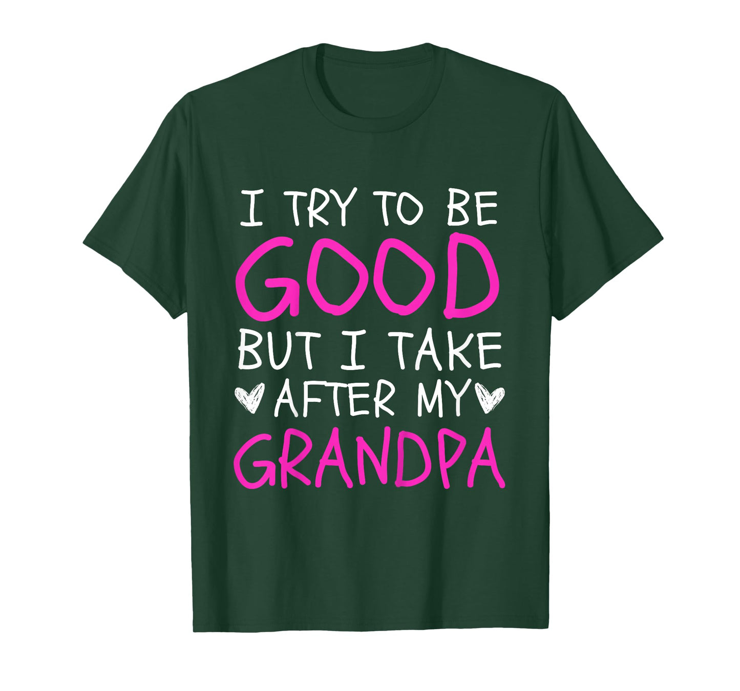 Kids I Try To Be Good But I Take After My Grandpa Kids Toddler T-Shirt