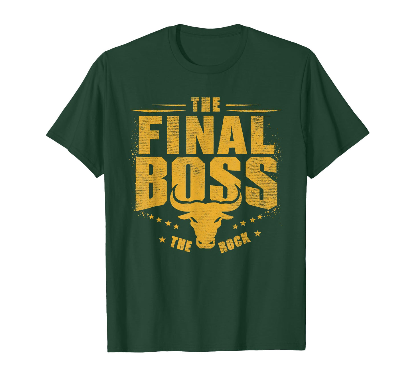 The Final Boss Vintage Rock Music Final Boss Gamer Bull Head T-Shirt