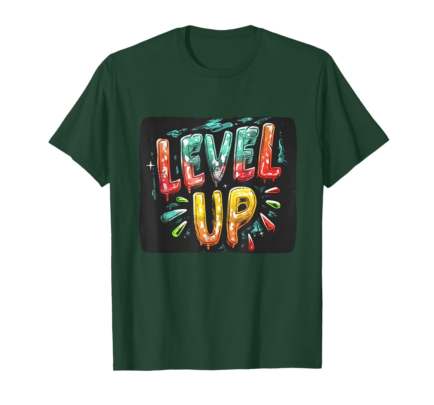 Cool colorful level up costume T-Shirt