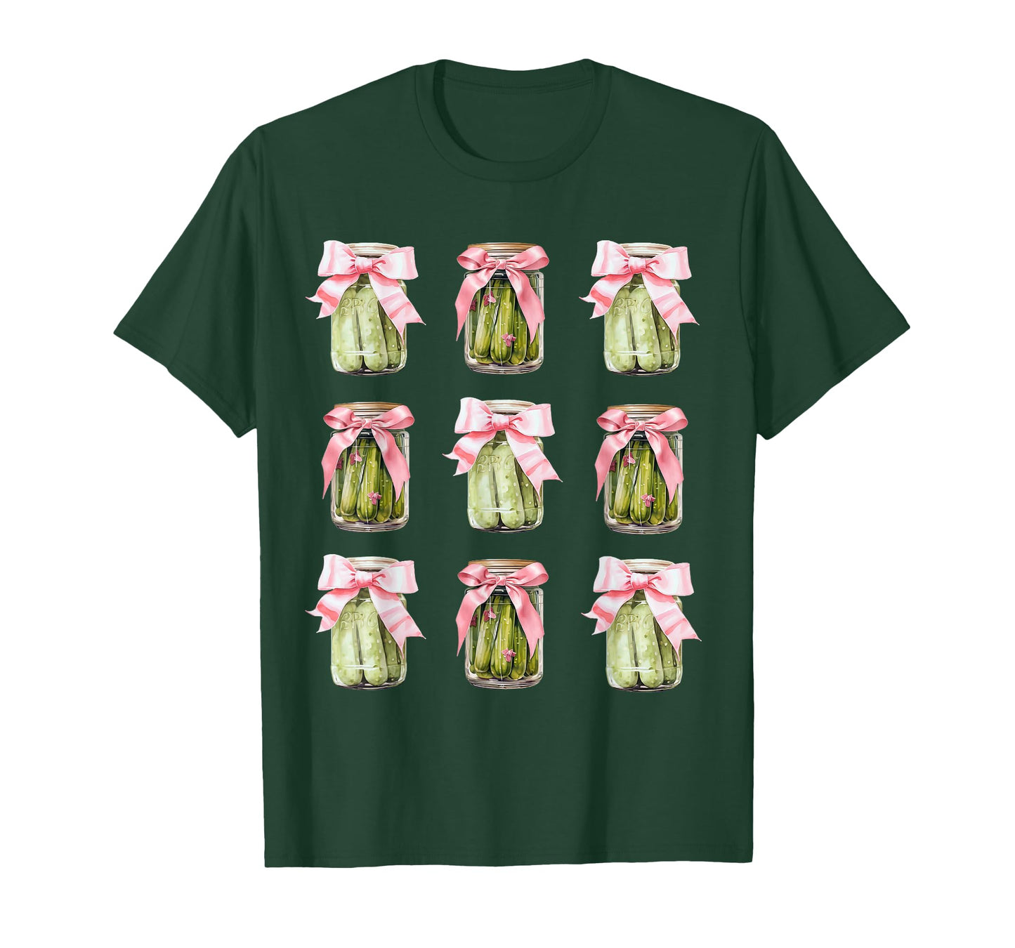 Pickle Jar Women Coquette Bow Pickle Party Birthday Girl T-Shirt