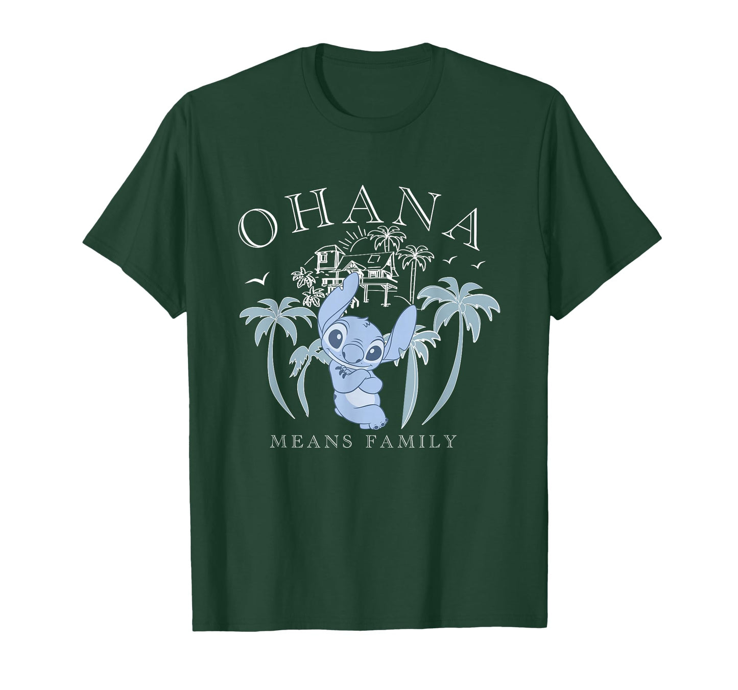 Disney Lilo & Stitch Ohana Means Family Beach T-Shirt