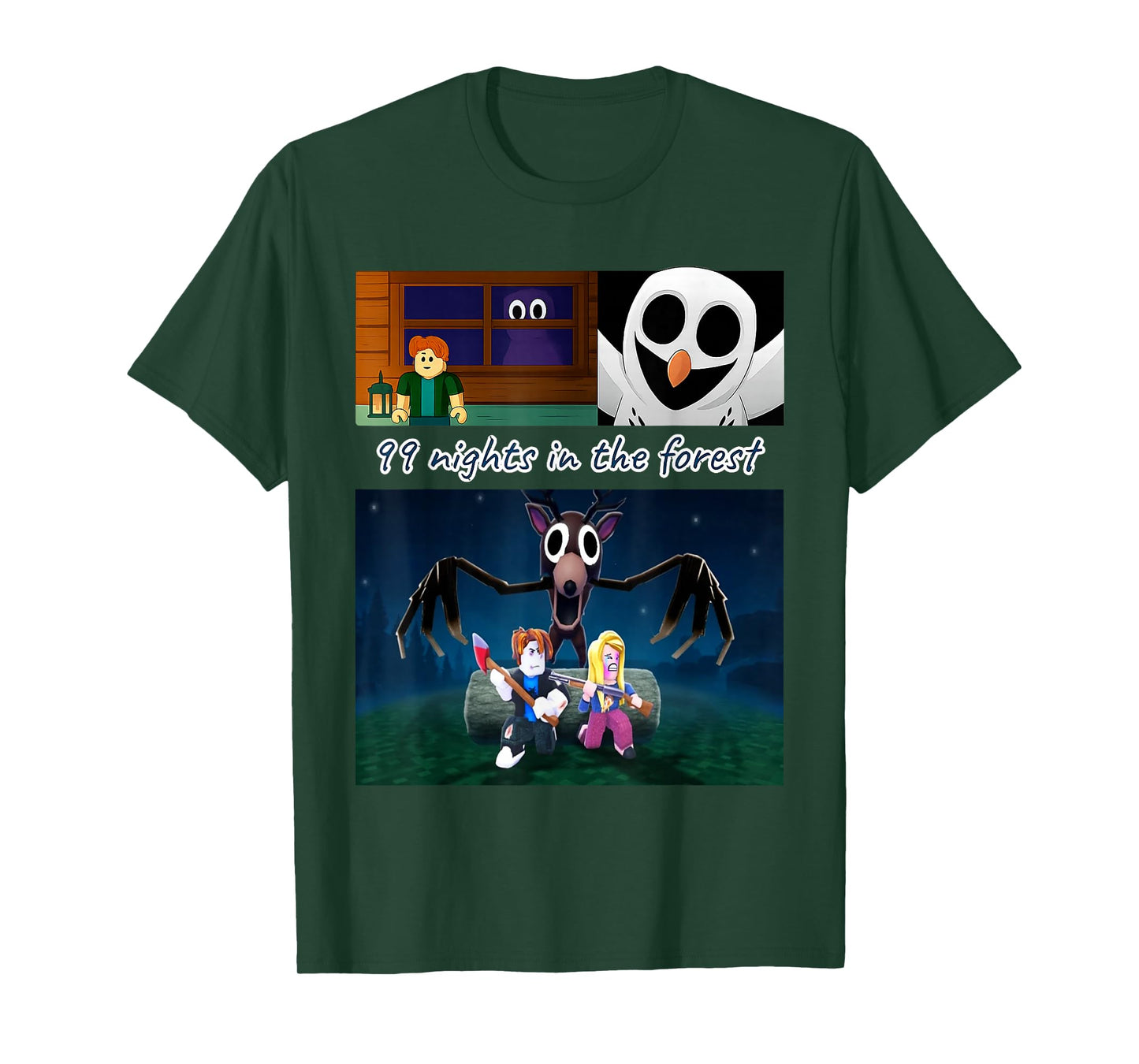 99 Nights in The Forest Birthday Costume for Boys Girls Teen T-Shirt
