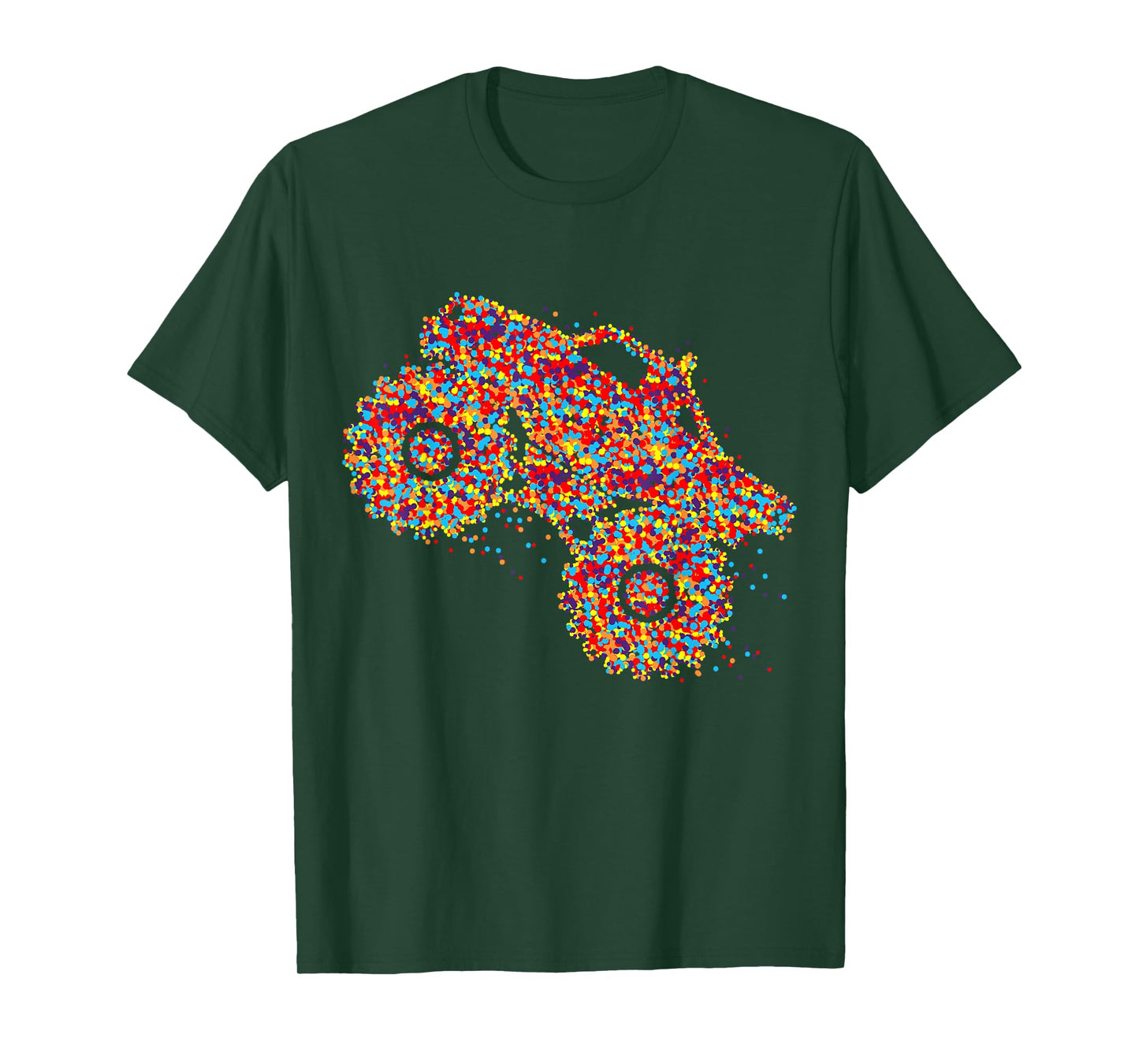 Monster Truck Girls Womens T-Shirt
