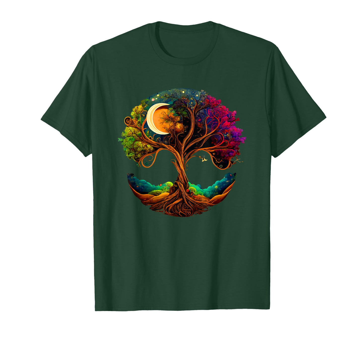 Moon Phases Tree of Life T-Shirt