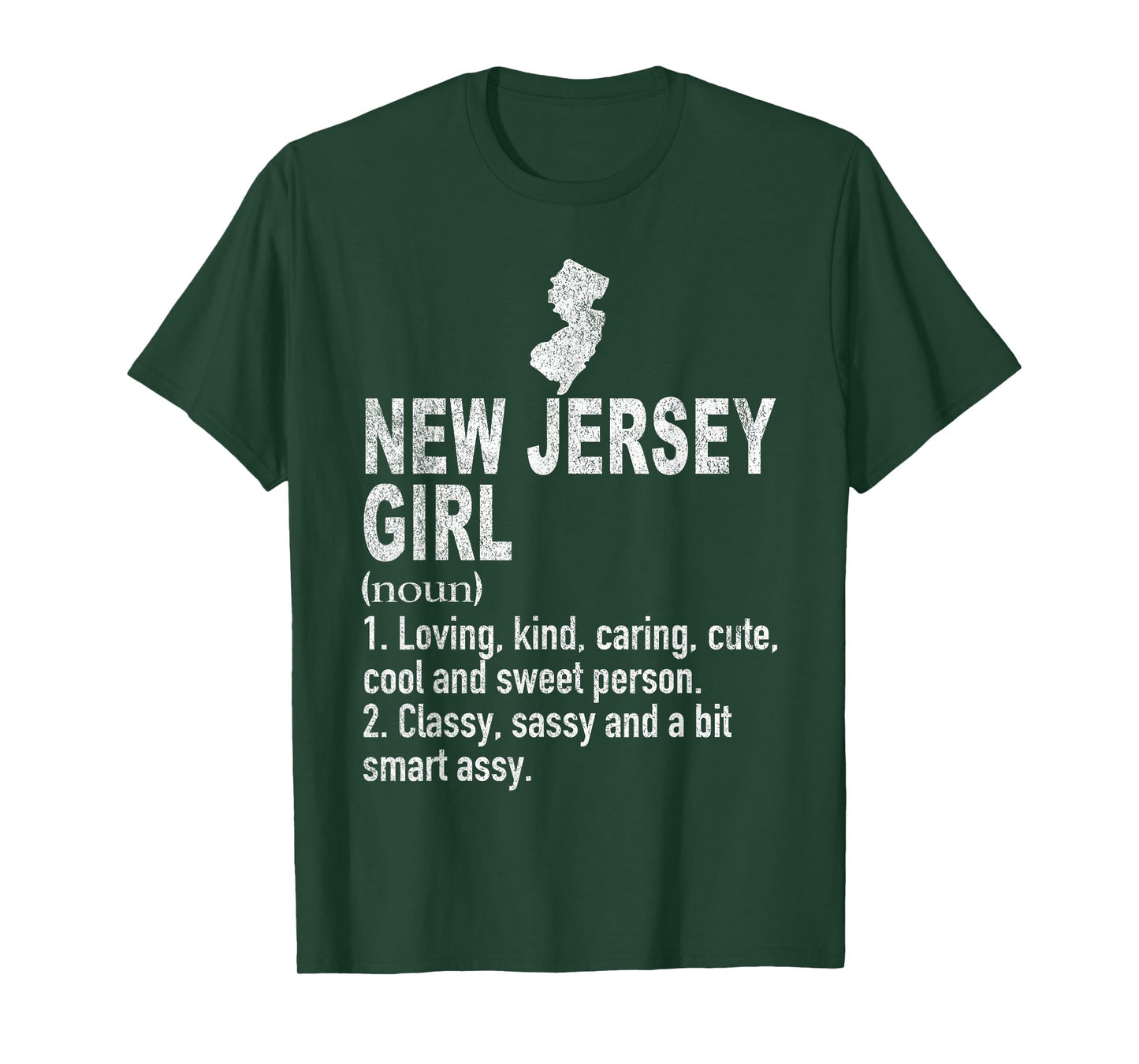 New Jersey Girl Definition Funny Hometown New Jersey T-Shirt
