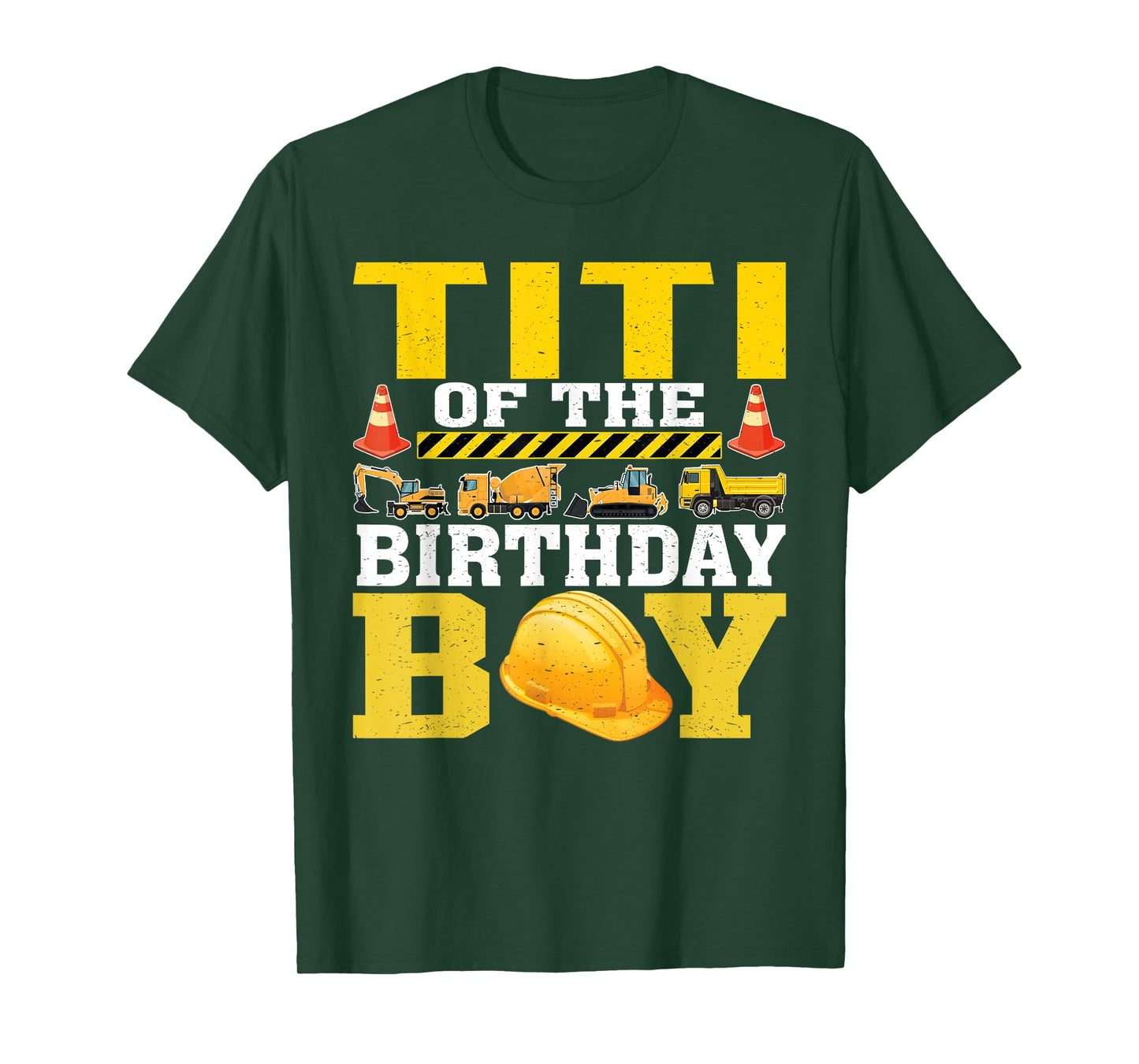 Titi Of The Birthday Boy Construction Worker Birthday T-Shirt