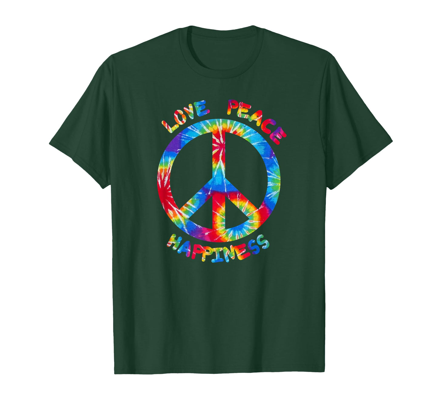 Hippie Peace Love Happiness I Peace Sign Hippies T-Shirt