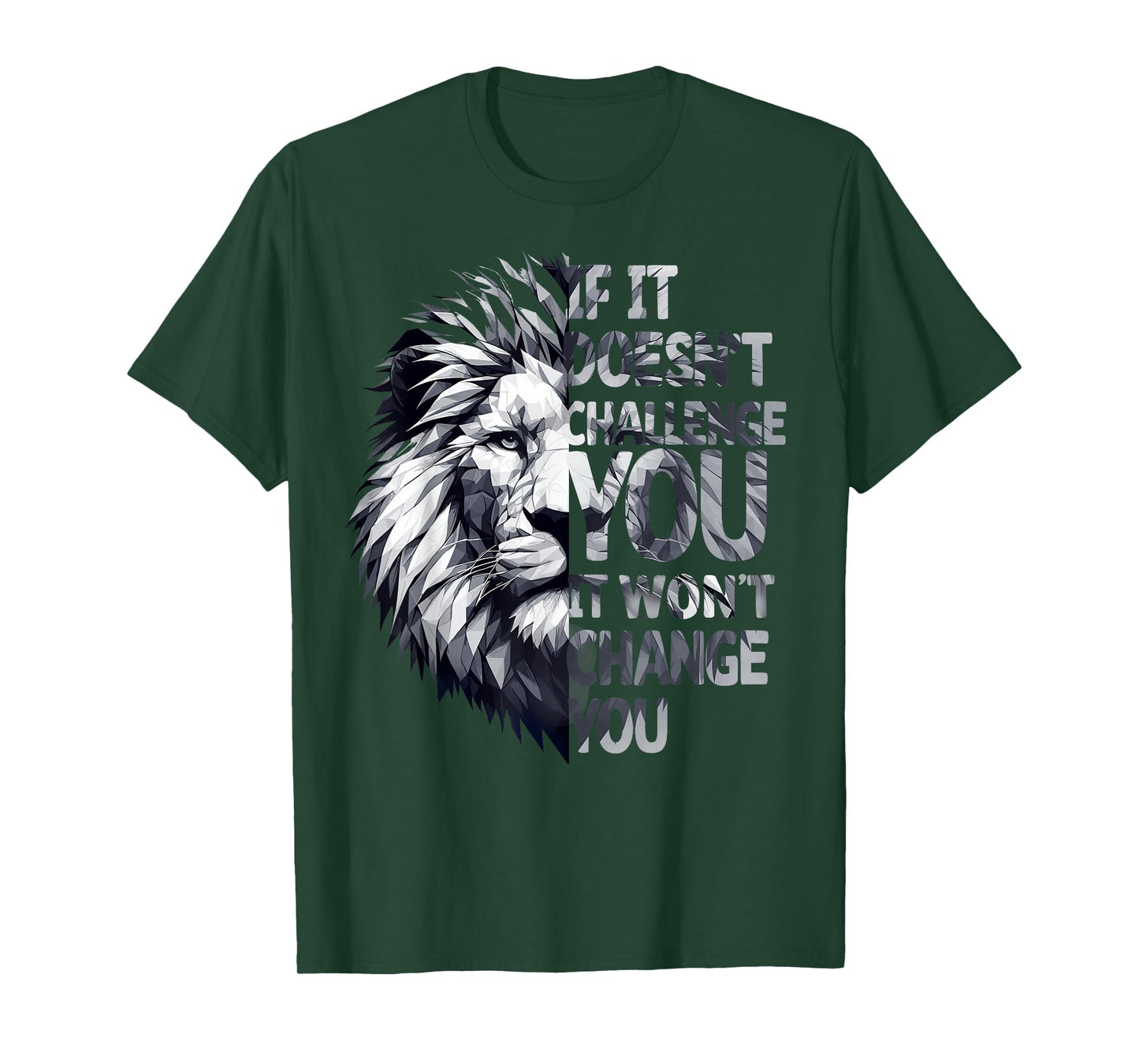 Funny Workout Gym Jokes Bodybuilding Tee Fitness If It Doesn't Challenge You, It Won't Change You Funny Gym T-Shirt