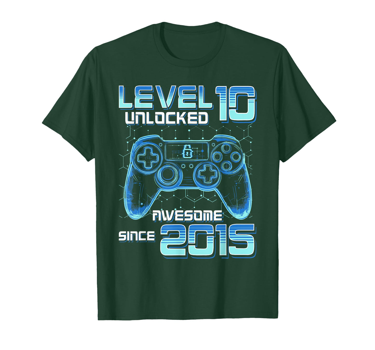 Level 10 Unlocked Video Game Party 10th Birthday Gamer Boys T-Shirt