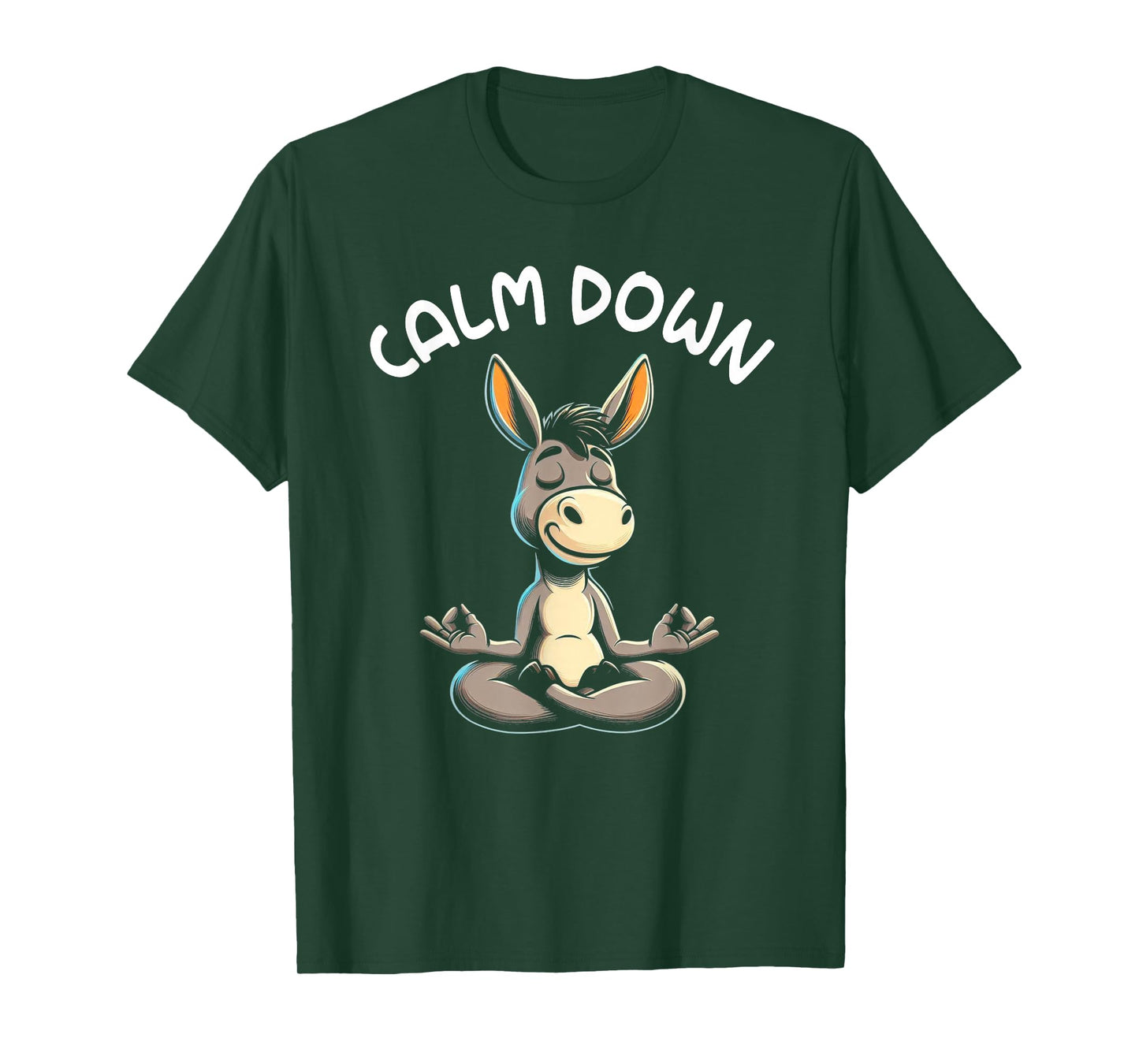 Donkey Calm Down Yoga Meditation T-Shirt