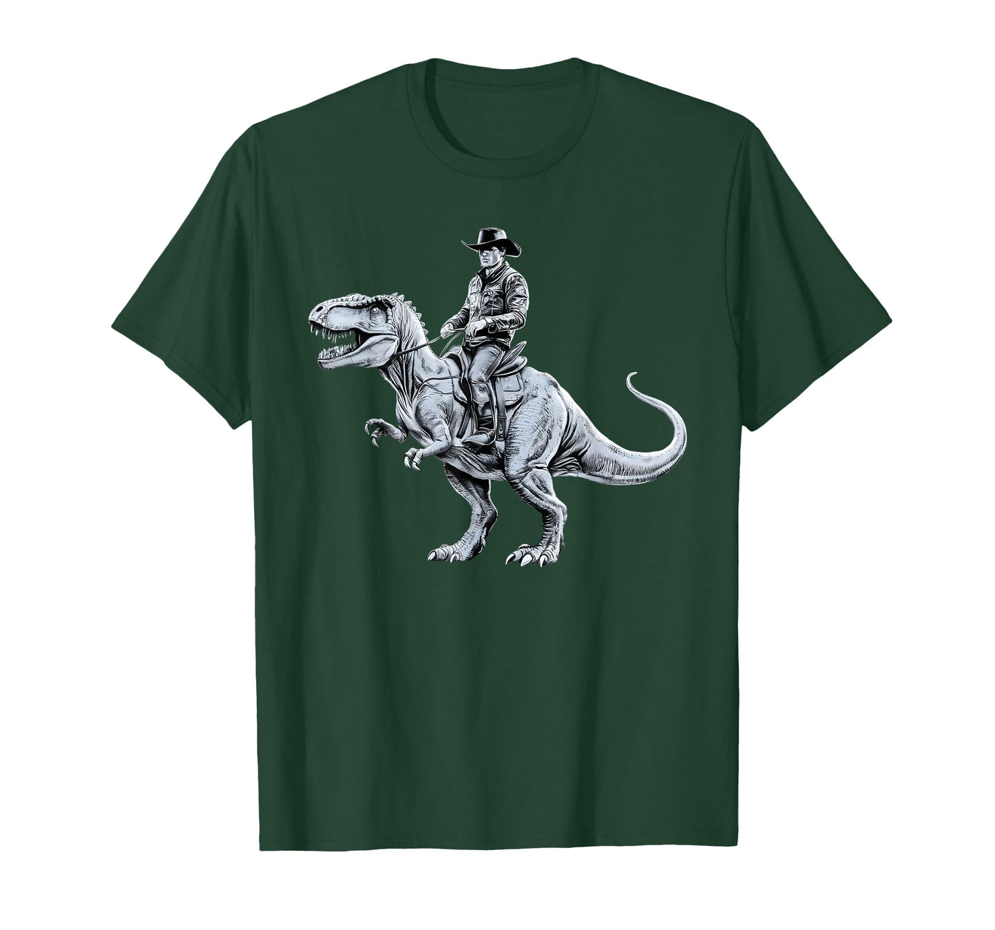 Dinosaur Funny Cowboy Cowgirl Western Country Graphic art T-Shirt