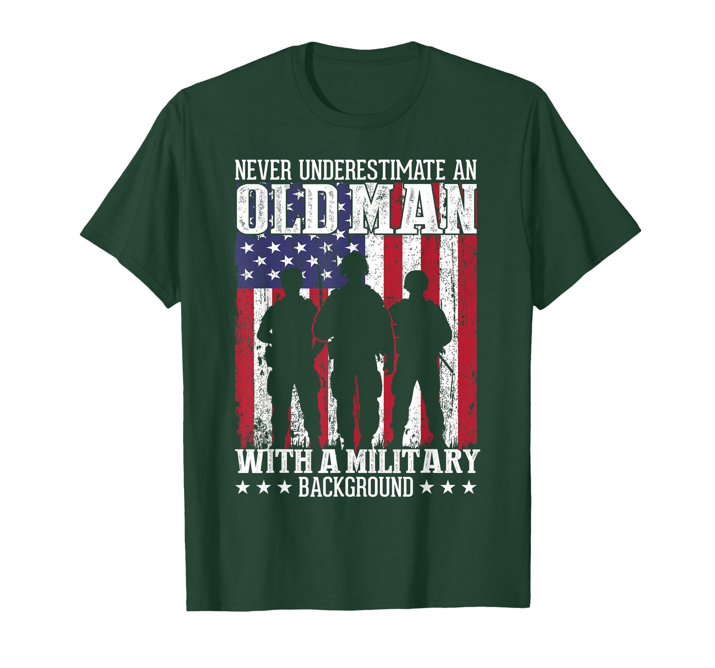 Veteran Old Man USA Veterans Day US Army America Veteran T-Shirt