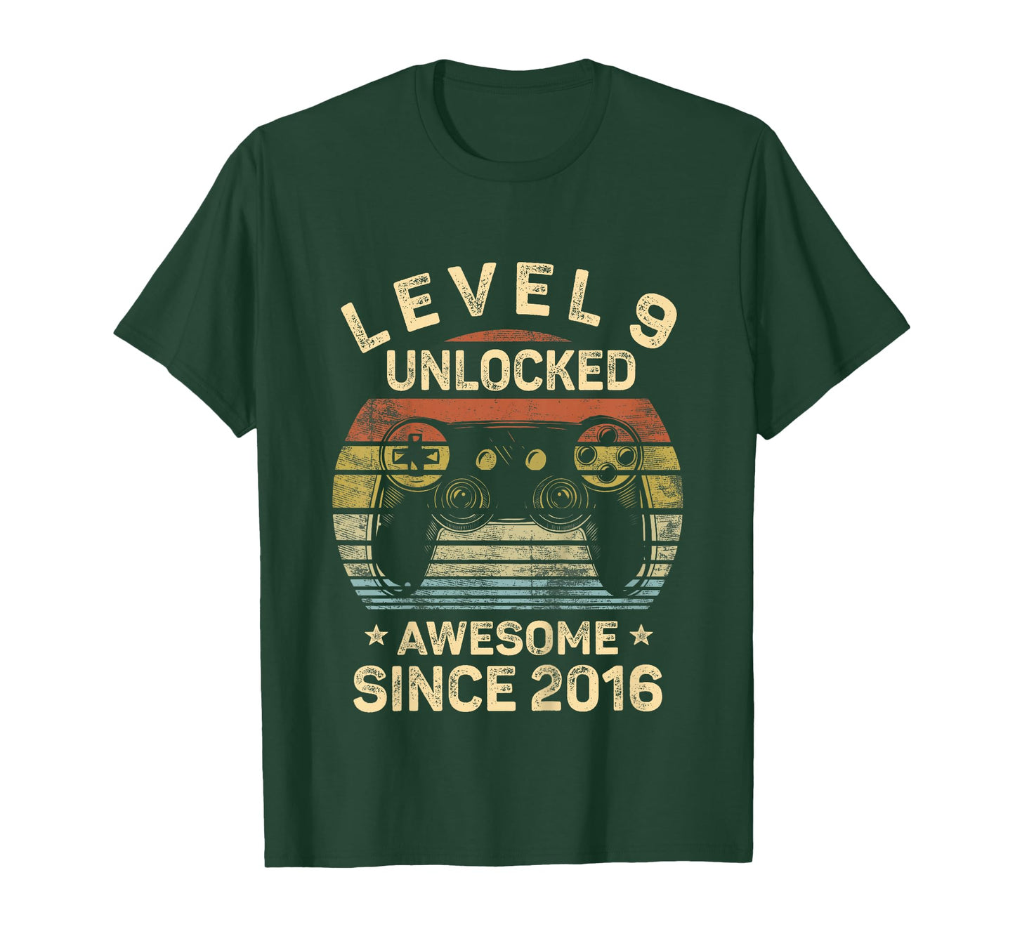 Kids Level 9 Unlocked 9th Birthday 9 Year Old Gifts Gamer Bday T-Shirt