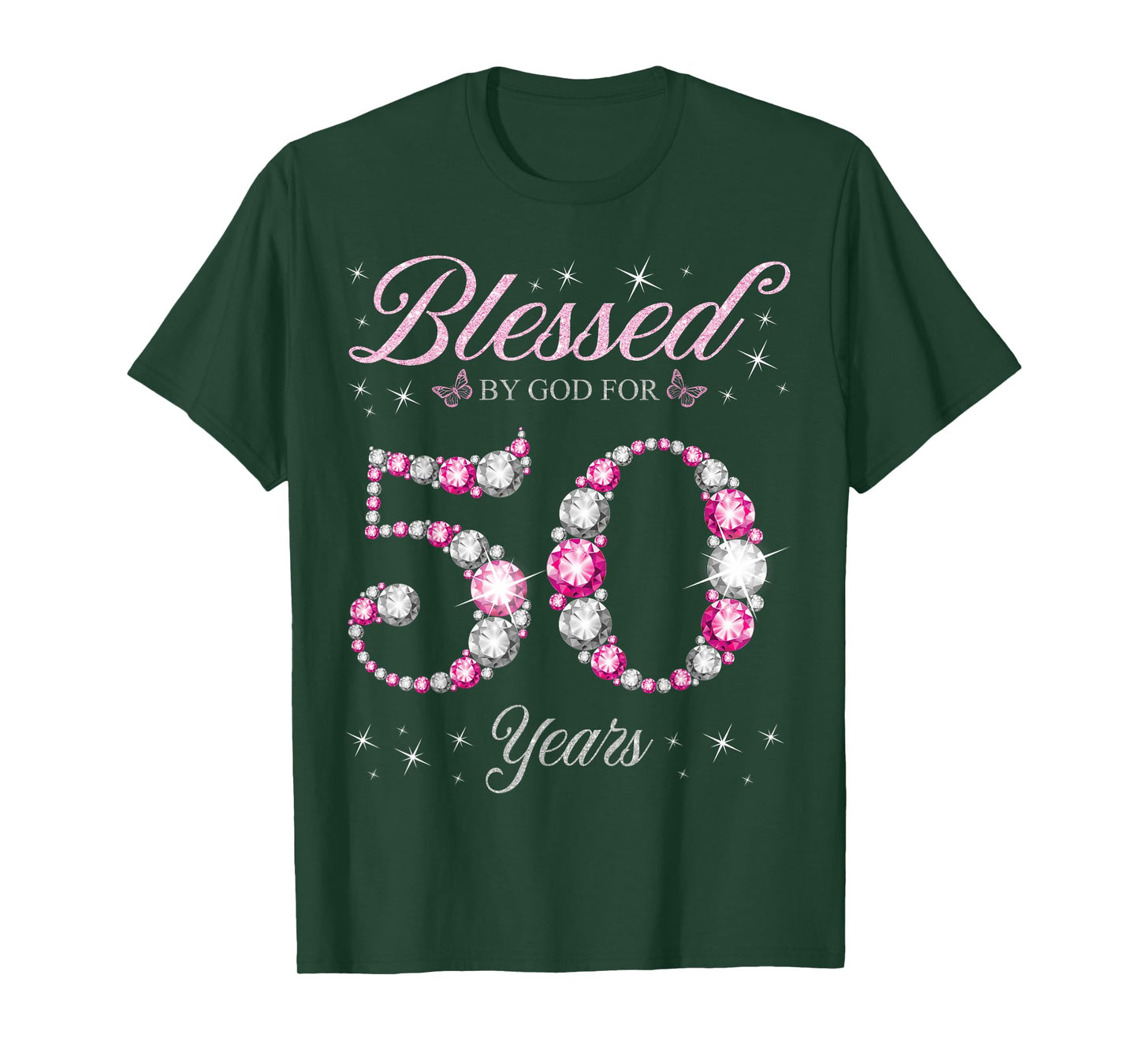 Blessed By God For 50 Years Old 50th Birthday Party T-Shirt