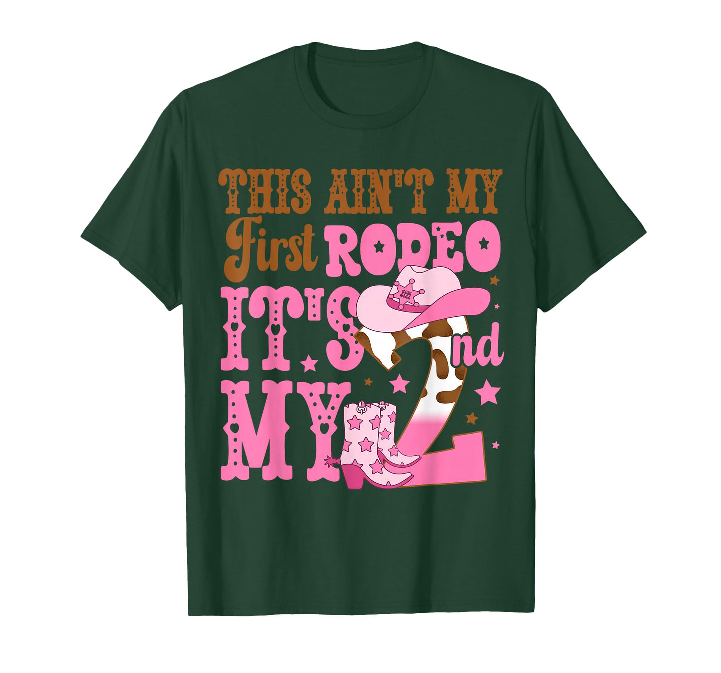 This Ain't My First Rodeo Its My 2nd Birthday Outfit Girl T-Shirt