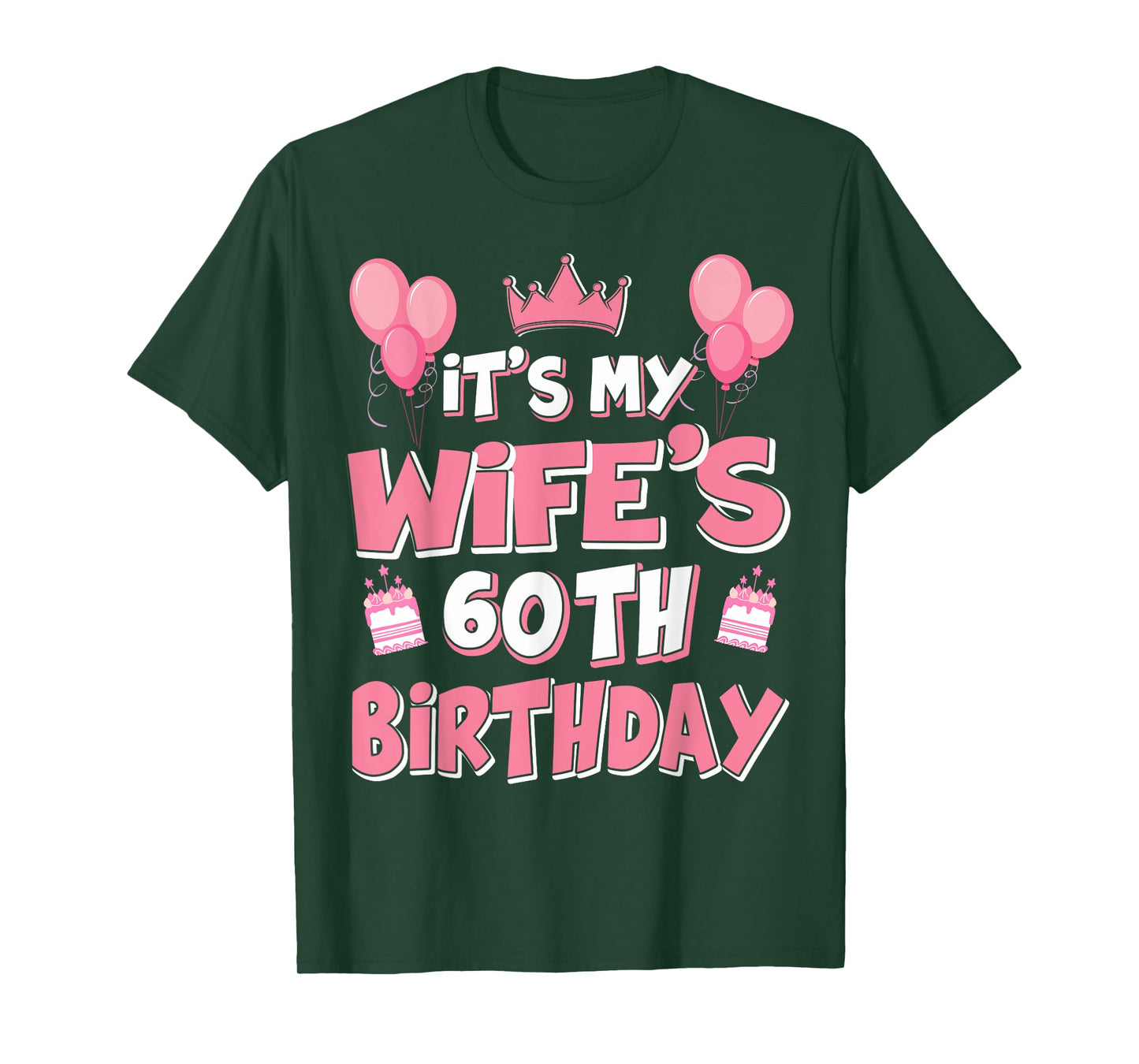 Balloons It's My Wife's 60th Birthday 1965 60 Years Old T-Shirt