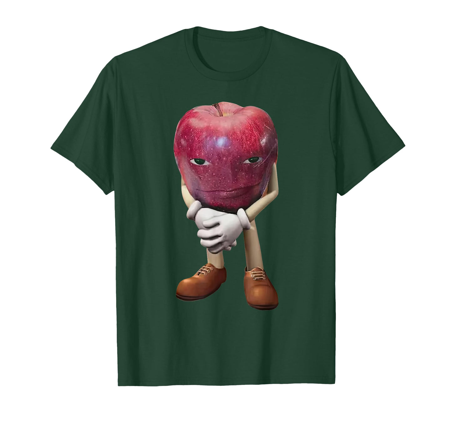 Me Asf Apple Funny Apple With Face Meme Wapple T-Shirt