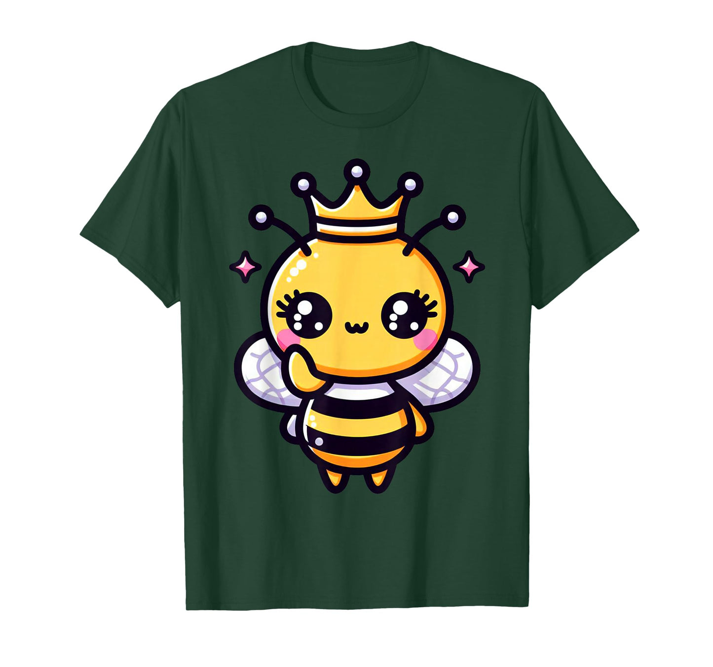 Queen Bee Crown Women Men Girls Honey Hive Bee Keeper Bee T-Shirt